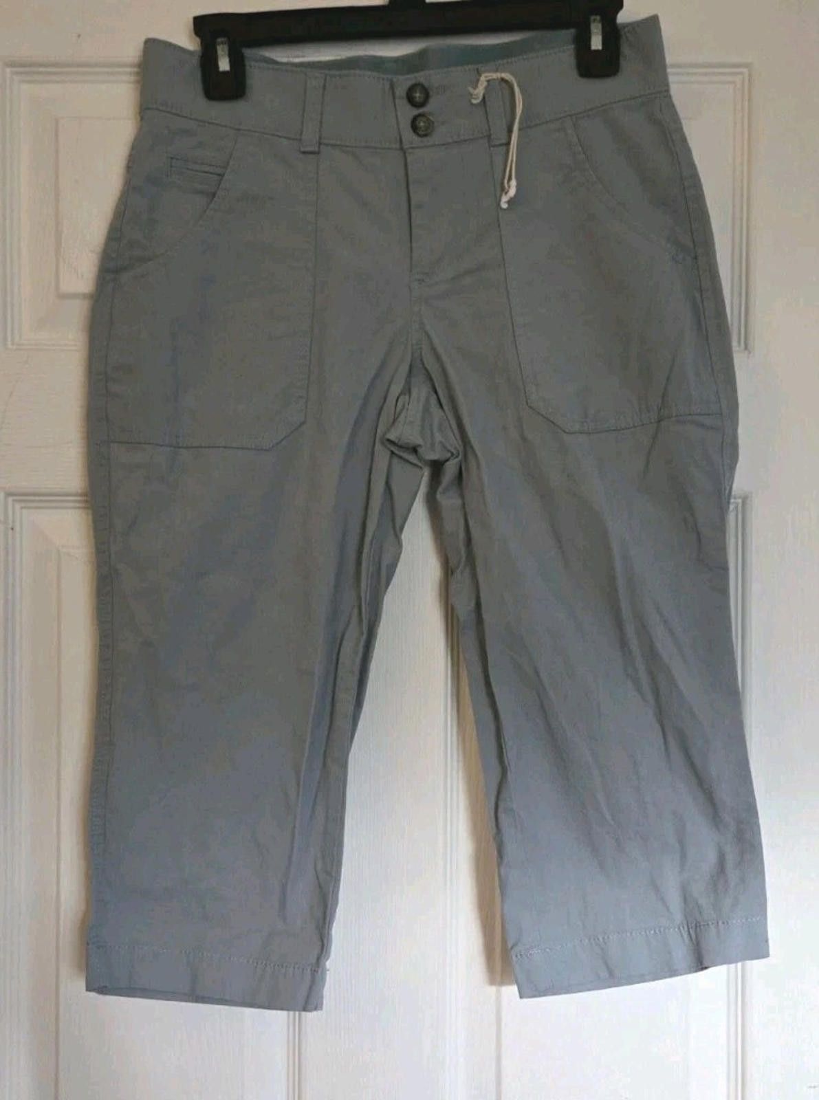 Dockers Dockers Capri Pants Muted Blue Green Sure Fit Chino Sz 4 P E Size 27" / US 4 / IT 40 - 2 Thumbnail