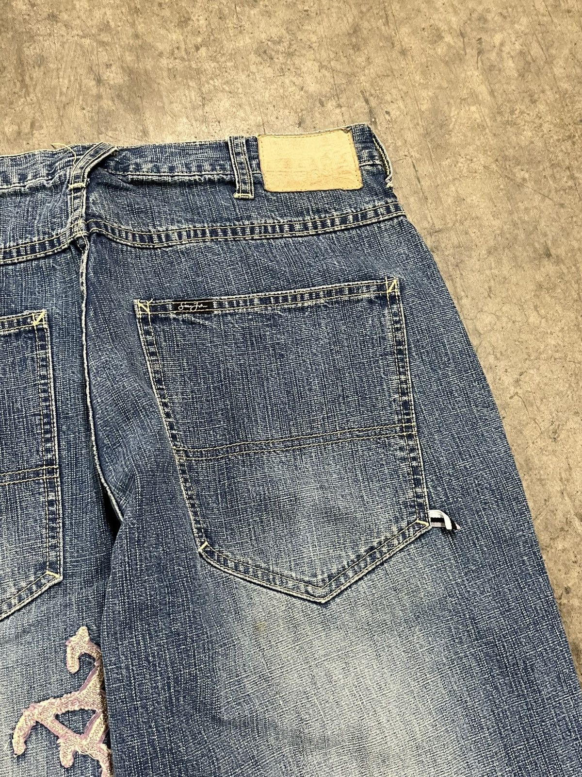 Sean John × Vintage Y2K baggy fit Sean John denim faded skater streetwear hype Size US 34 / EU 50 - 10 Thumbnail