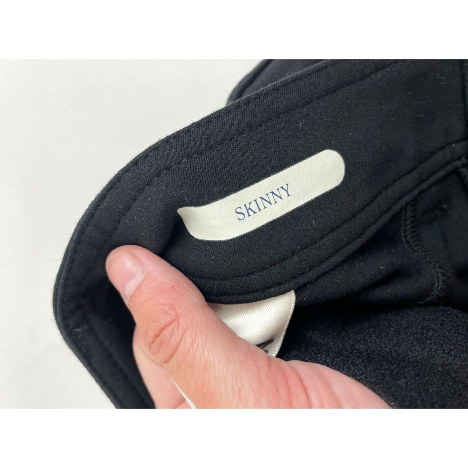 Vintage VINTAGE: No — Seven7 Jegging Women’s Size 6 Black Mid Rise Stretchy Skinny Jeans Pockets Size 28" / US 6 / IT 42 - 7 Thumbnail