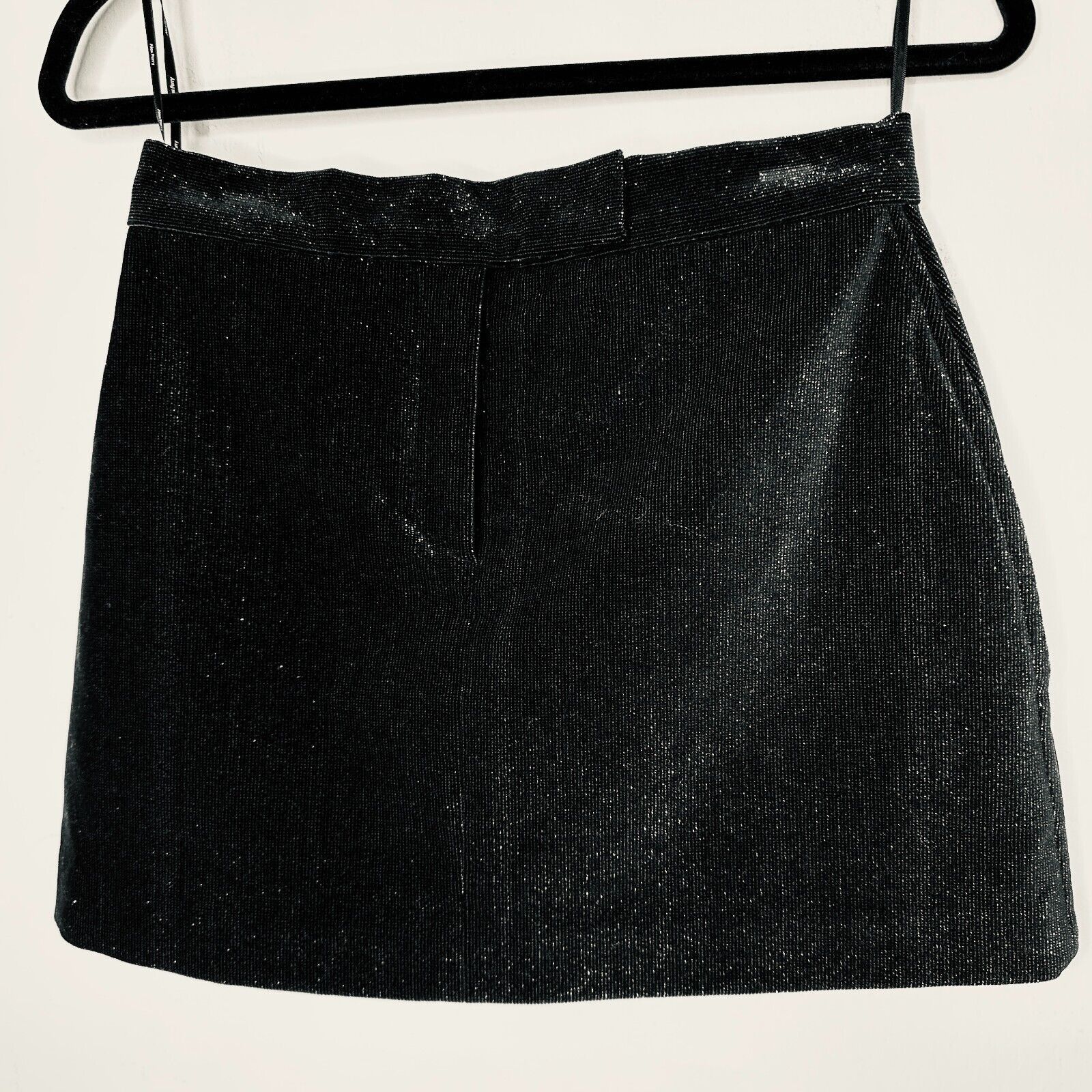 Alex Perry Alex Perry SET Black Shimmer Long Sleeve Shirt Mini Skirt 6 Size S / US 4 / IT 40 - 10 Thumbnail
