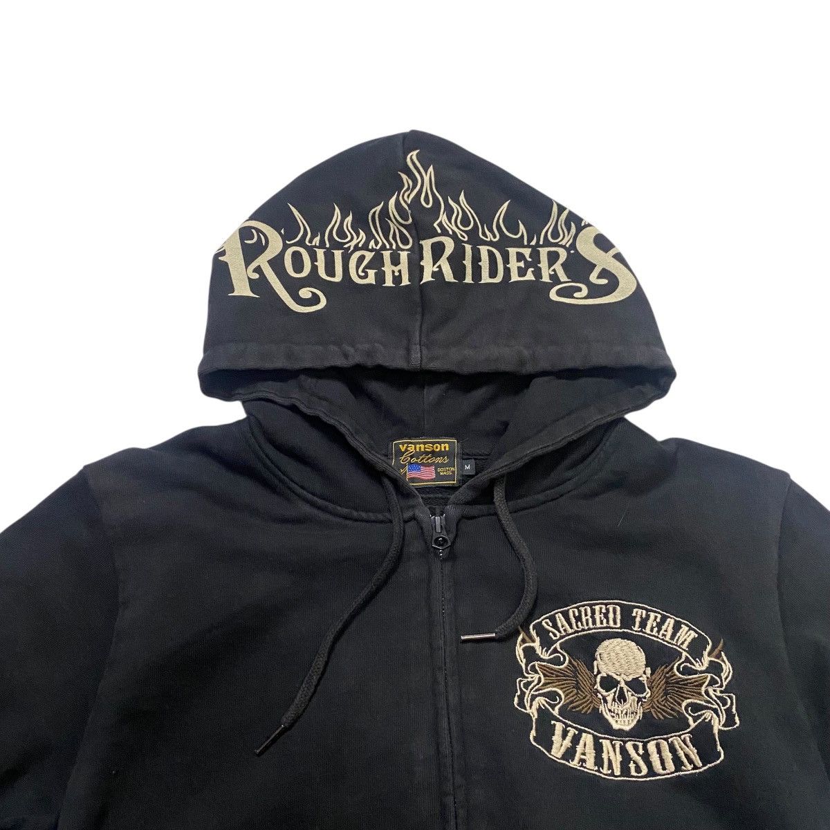Vanson Leathers Rare🔥 Vanson Going Down the Road Zipup Hoodie Size US M / EU 48-50 / 2 - 9 Thumbnail