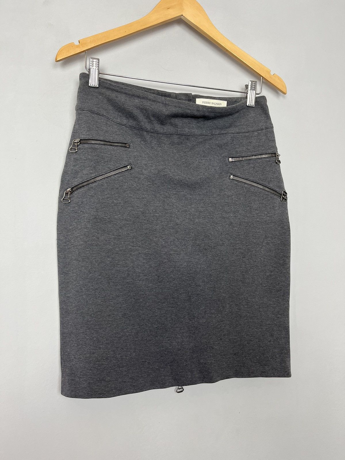 Pierre Balmain Pierre Balmain Luxury Cotton / Nylon Zip Skirt Size 34" / US 12 / IT 48 - 4 Thumbnail