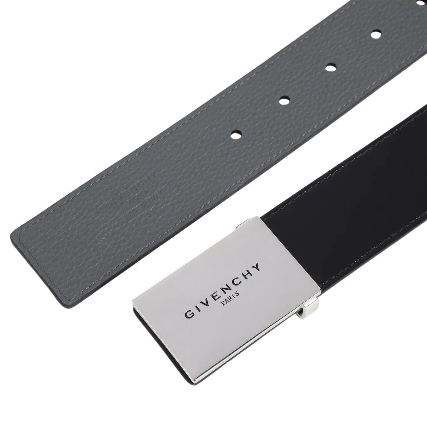 Givenchy GIVENCHY Black Leather Belt New And Authentic (Men's size:95 Size ONE SIZE - 2 Thumbnail
