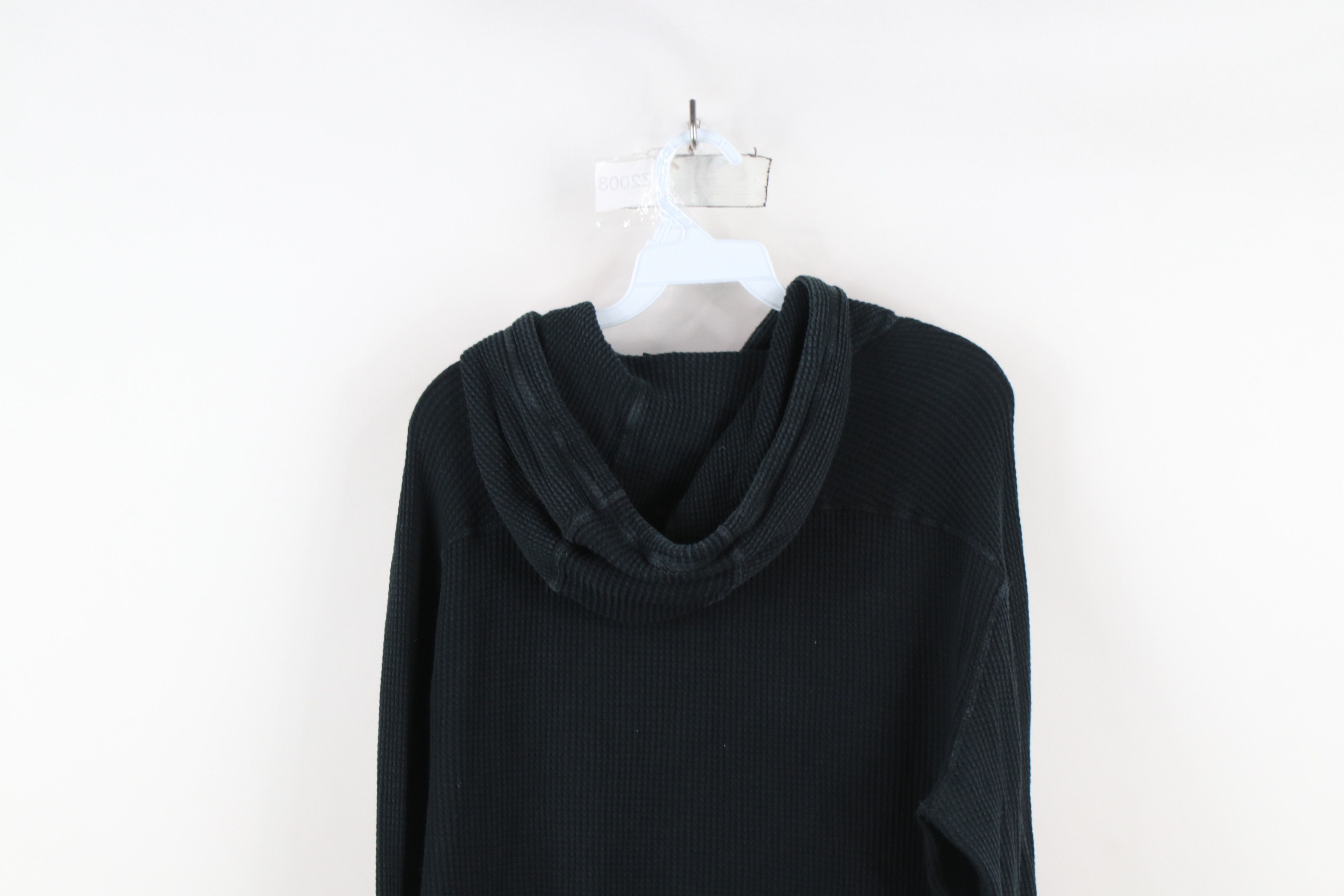 Polo Ralph Lauren Vintage Ralph Lauren Waffle Knit Hoodie Sweatshirt Black Size US M / EU 48-50 / 2 - 11 Thumbnail