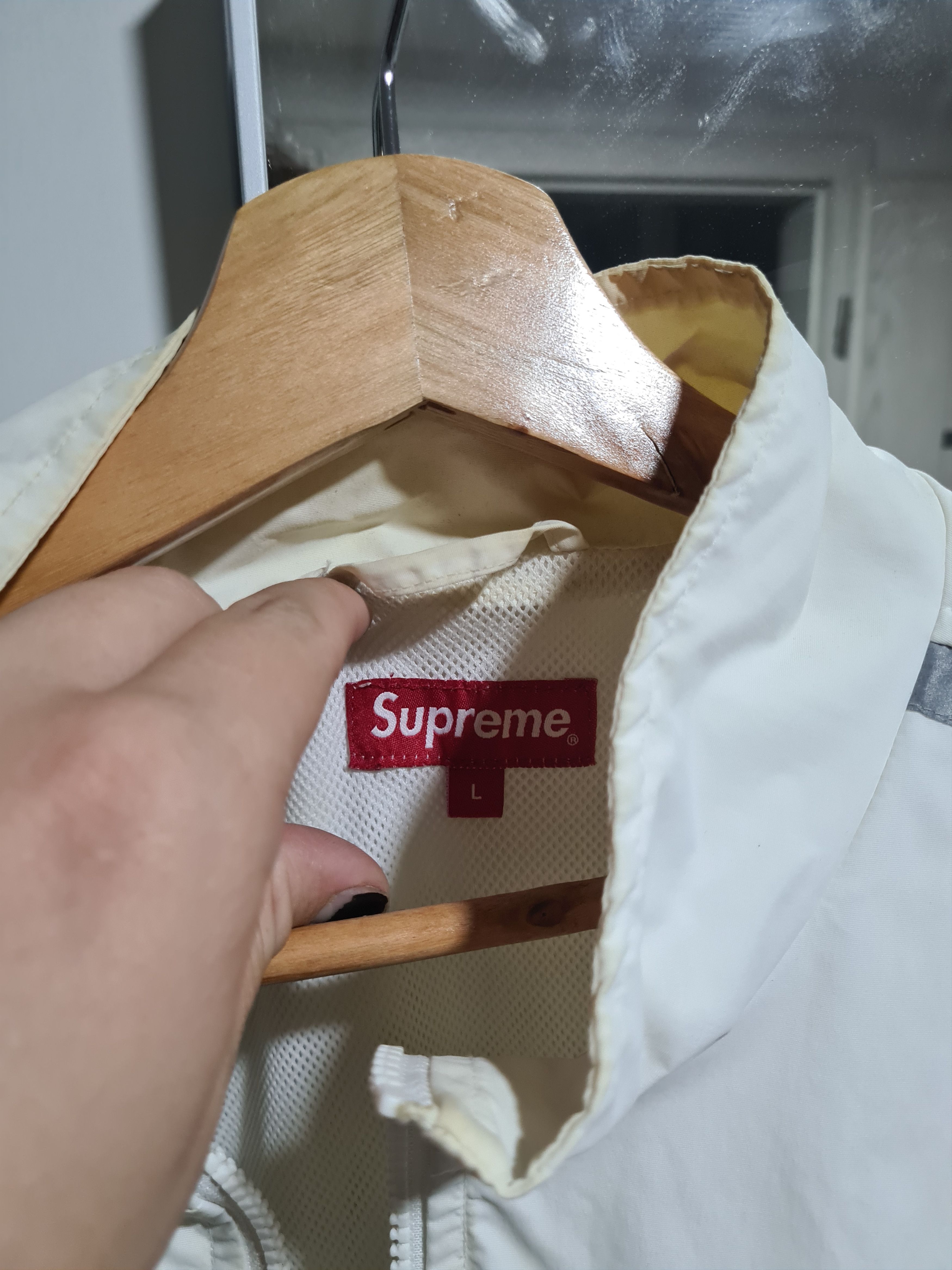 Supreme 3m Reflective Stripe Track Jacket Size US L / EU 52-54 / 3 - 3 Thumbnail
