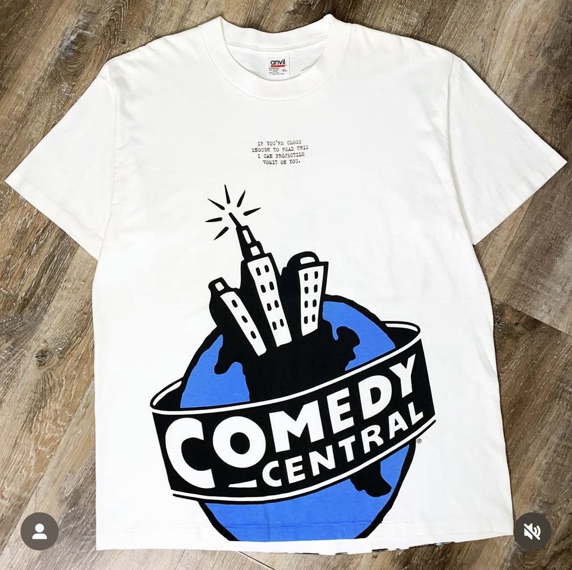 Anvil × Vintage 90s Comedy Central Vintage Promo Tee Shirt Mens XL AOP Movie Size US XL / EU 56 / 4 - 1 Thumbnail