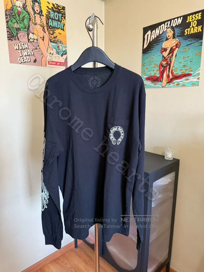 Chrome Hearts CHROME HEARTS Size XL Black long sleeves Size US XL / EU 56 / 4 - 2 Thumbnail