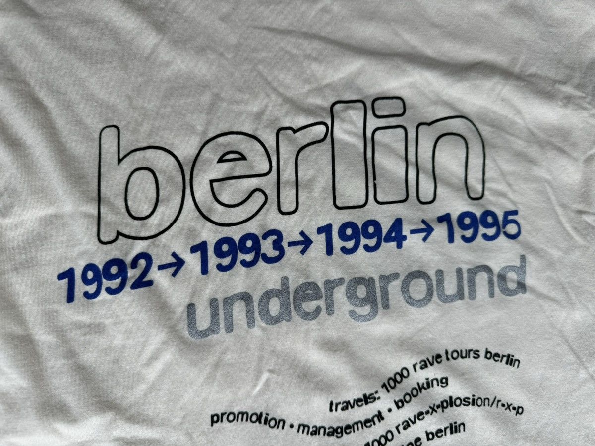 Vintage VTG 1995 PASH Berlin Underground Techno Longsleeve 1000 Size US L / EU 52-54 / 3 - 15 Thumbnail