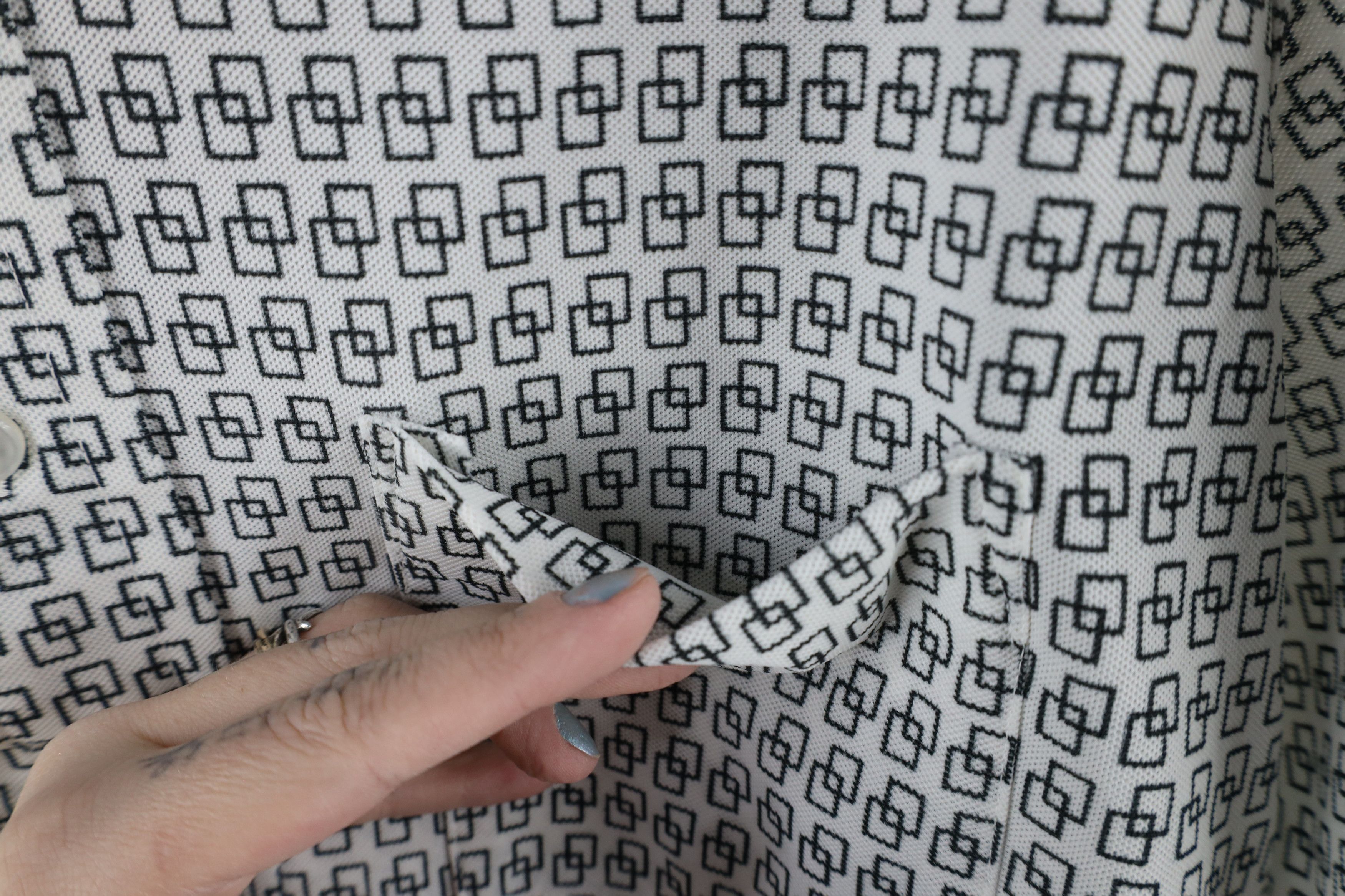 Vintage Vintage 60s 70s Streetwear Knit Short Sleeve Button Shirt Size US L / EU 52-54 / 3 - 4 Thumbnail