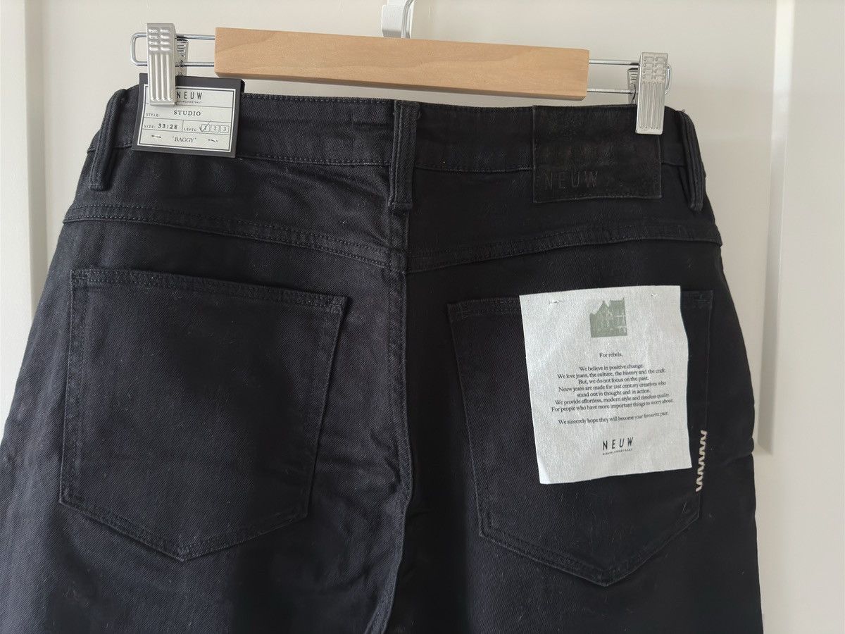 NEUW Denim NEUW Studio Baggy Jeans Forever Black 34x28 Size US 33 - 4 Thumbnail