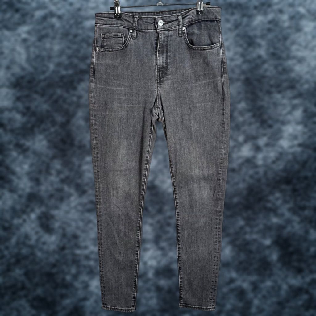 Levi's Levi's 721 High Rise Skinny Jeans Womens 28 x 30 Gray Denim Size 28" / US 6 / IT 42 - 1 Thumbnail