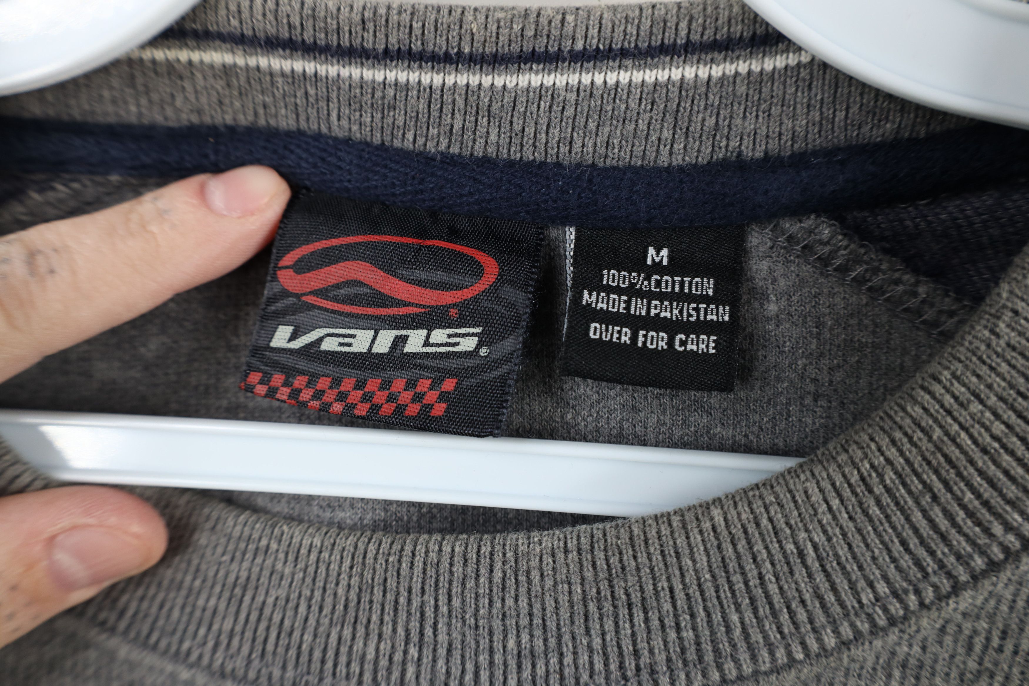 Vans × Vintage Vintage 90s Y2K Vans Skateboarding Knit Long Sleeve T-Shirt Size US M / EU 48-50 / 2 - 8 Thumbnail