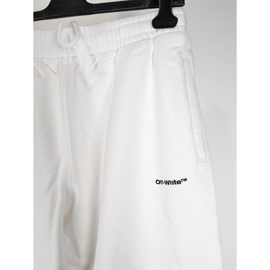 Off-White o1rshd1 Wave Outl Daig Slim Sweatpant & Jogger White/Black Size US 36 / EU 52 - 7 Thumbnail
