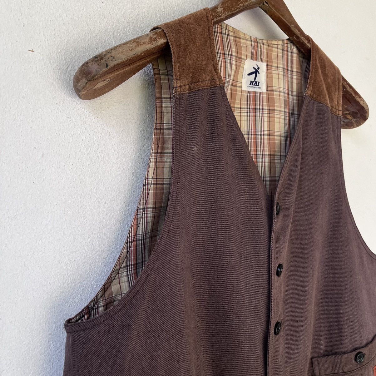 Hai Sporting Gear Hai Sporting Gear by Issey Miyake Mixed Fabric Vest Size US S / EU 44-46 / 1 - 3 Thumbnail