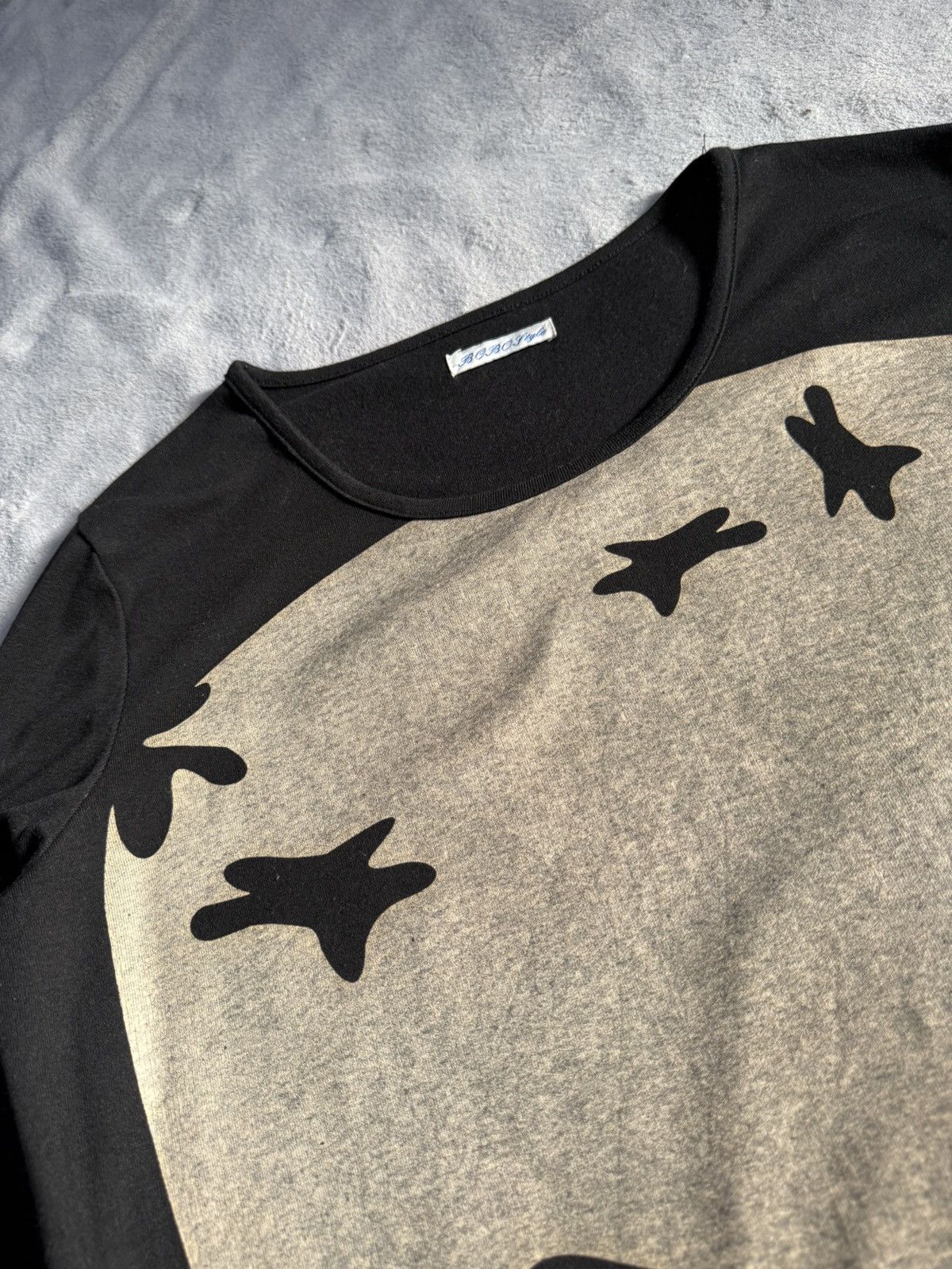 Japanese Brand Bobo Softcore Goth Abstract Skull Play Or Die Print Tee Size US M / EU 48-50 / 2 - 8 Thumbnail