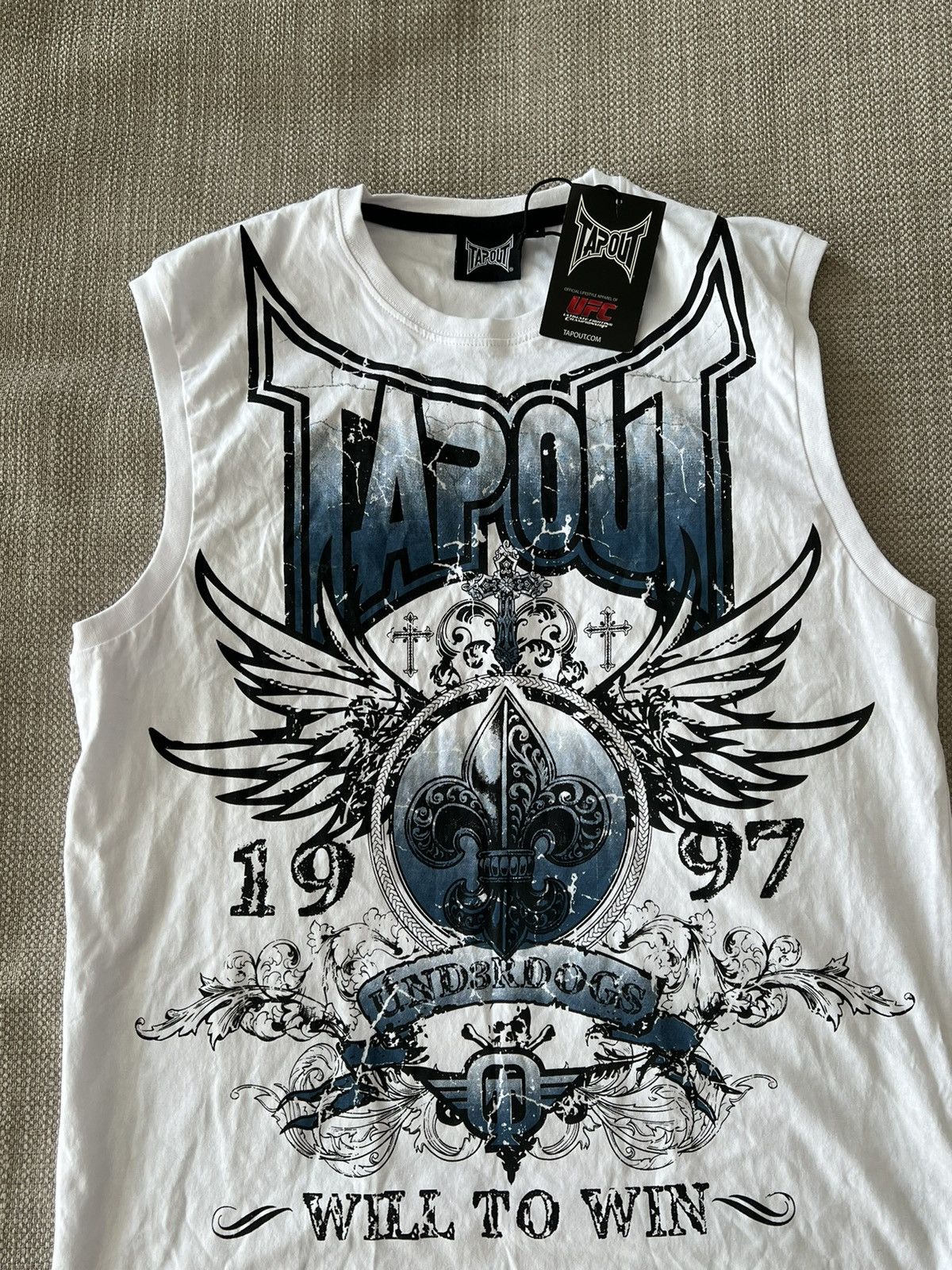 Affliction × Tapout × Vintage CRAZY Vintage Y2K Affliction UFC Style Tapout T-Shirt Tee Size US M / EU 48-50 / 2 - 5 Thumbnail