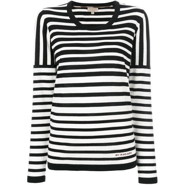 Burberry × Designer Burberry London 100% wool striped sweater Size S / US 4 / IT 40 - 2 Thumbnail