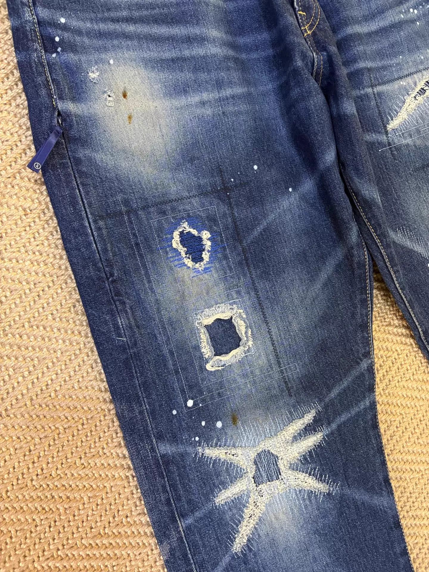 Vanquish VANQUISHxFRAGMENTLightningPatchedDistressJeansW36 Size US 36 / EU 52 - 7 Thumbnail