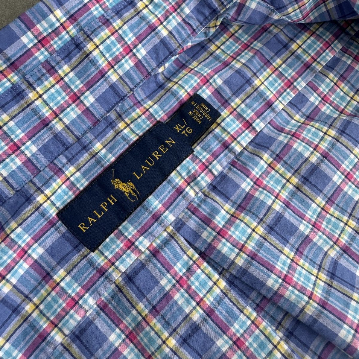Polo Ralph Lauren × Vintage Polo Ralph Lauren PRL Checked Button Shirt Short Sleeve Size US XL / EU 56 / 4 - 10 Thumbnail