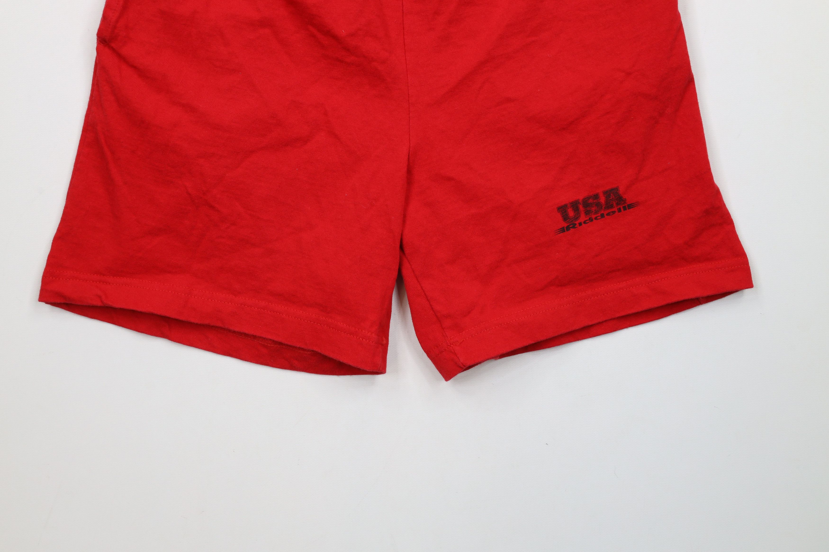 Riddell × Vintage Vintage 90s Riddell Football Above Knee Shorts Cotton USA Size US 34 / EU 50 - 4 Thumbnail