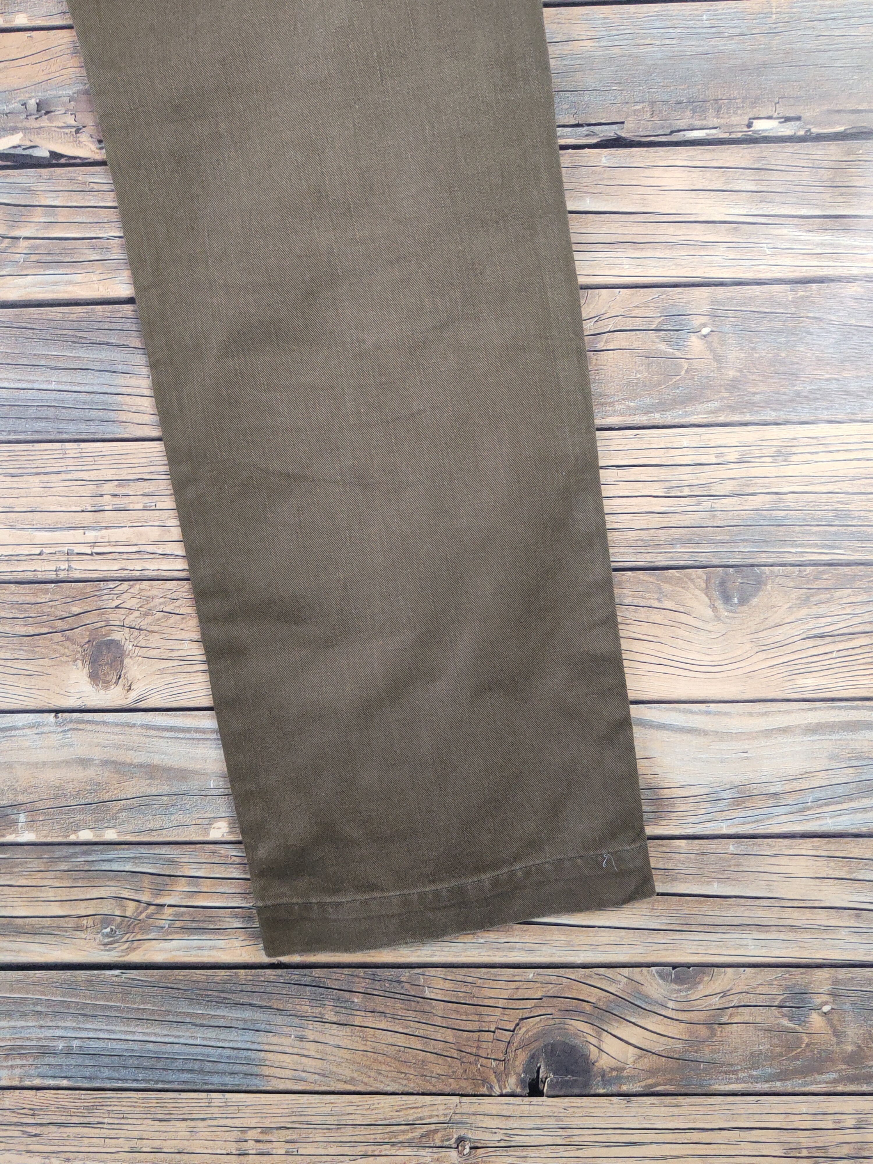 Japanese Brand DLL Tabloid News Olive Multipocket Tactical Cargo Pants #739 Size US 31 - 11 Thumbnail