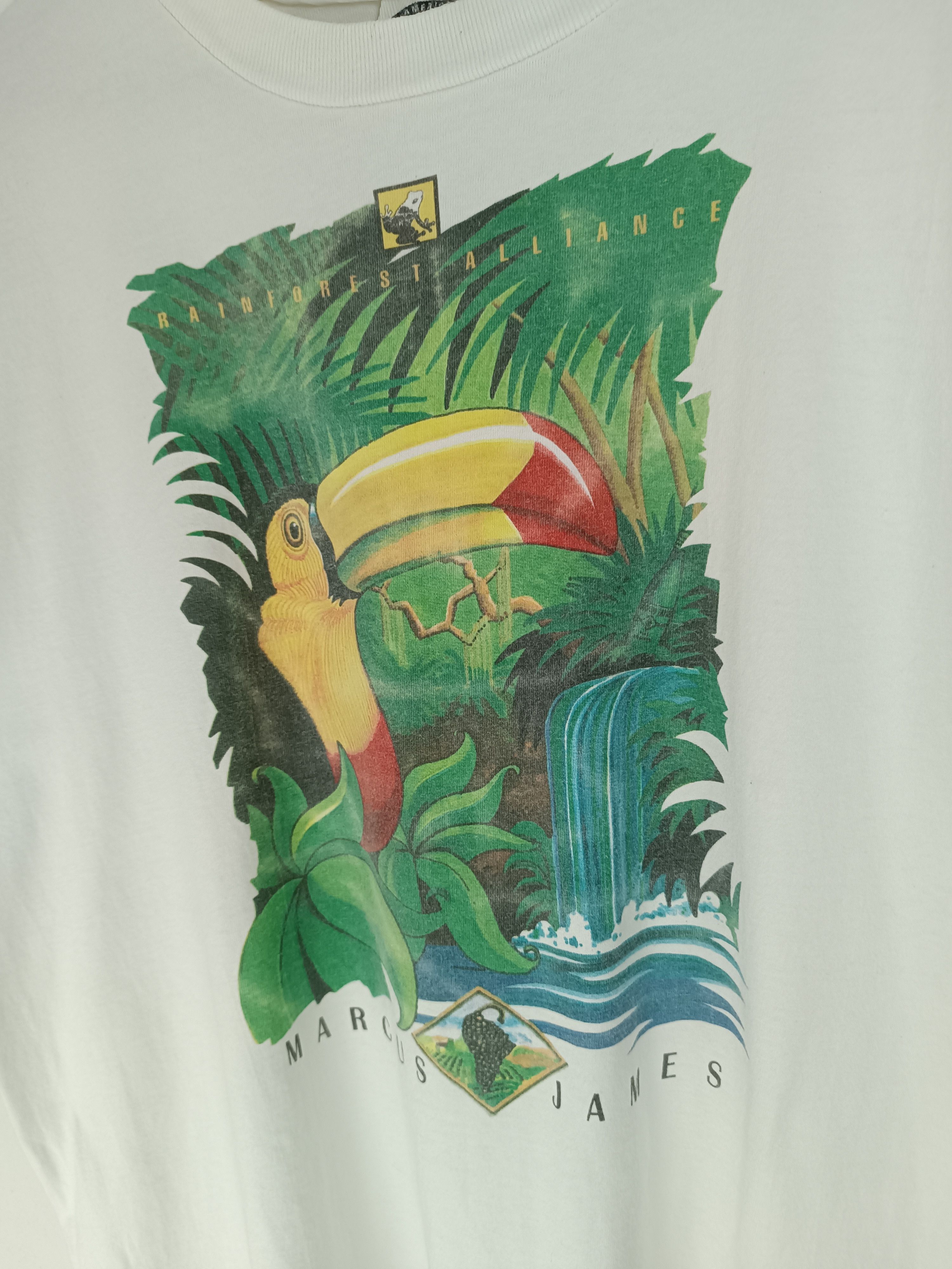 Vintage VINTAGE 90'S MARCUS JAMES RAINFOREST JUNGLE AMAZON RARE TEE Size US XL / EU 56 / 4 - 8 Thumbnail