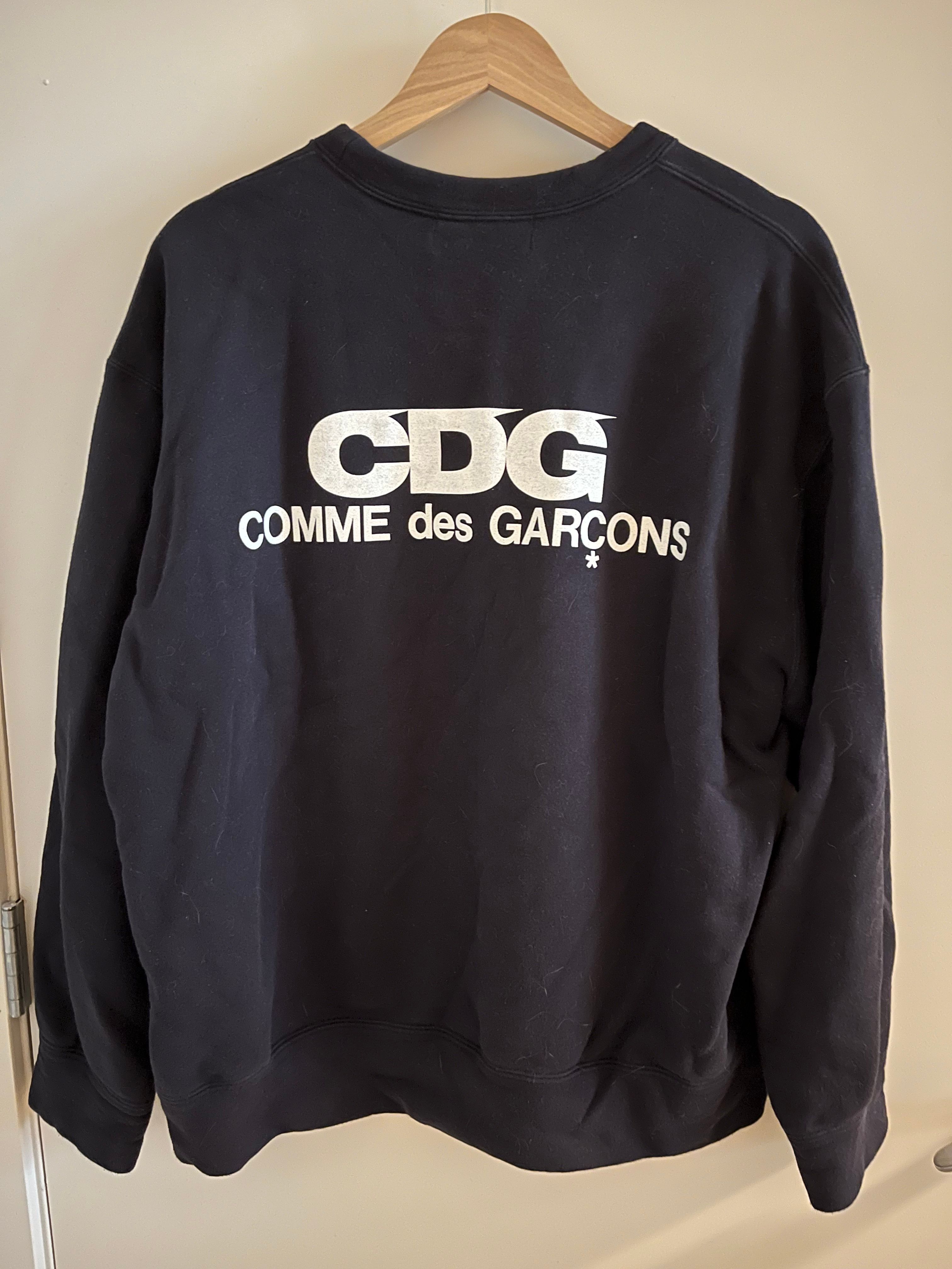 CDG CDG CDG Oversized Logo Sweatshirt | Grailed
