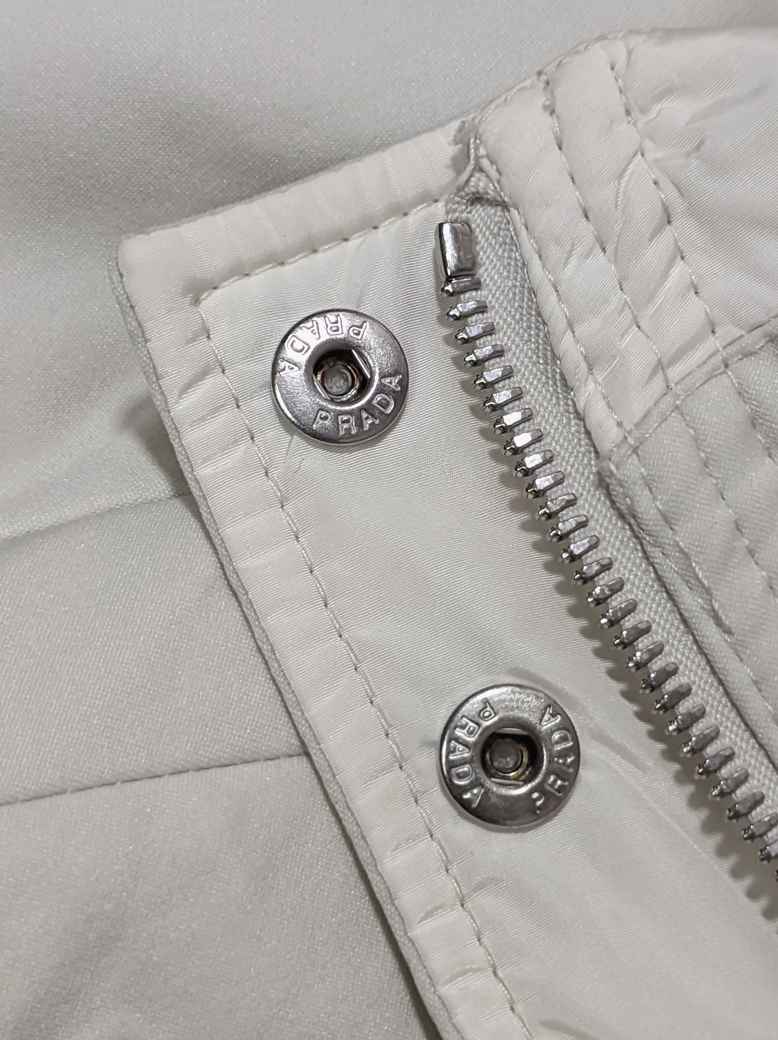 Prada Prada White Womens Jacket Size S / US 4 / IT 40 - 4 Thumbnail