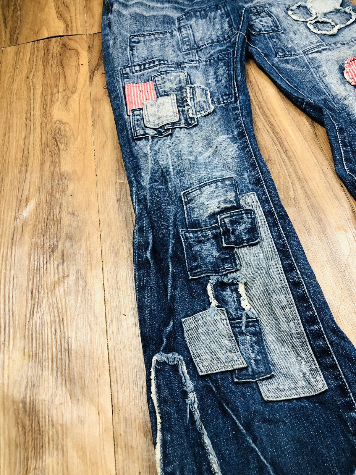 Other Ripped Patch Design Jeans (35) Size US 32 / EU 48 - 9 Thumbnail