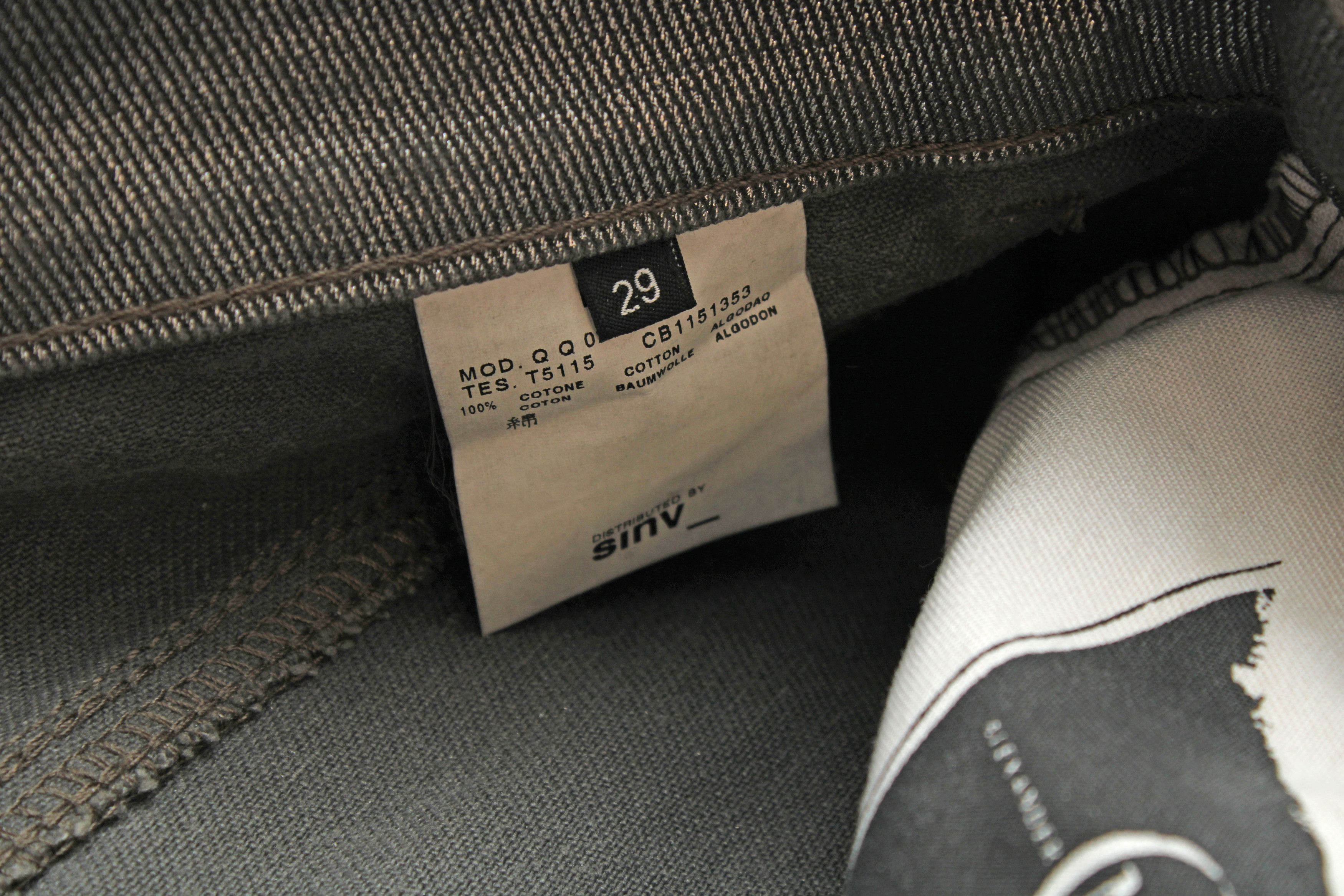 Alexander McQueen MCQ Alexander McQueen Silver Metallic Jeans Size 29" - 13 Thumbnail