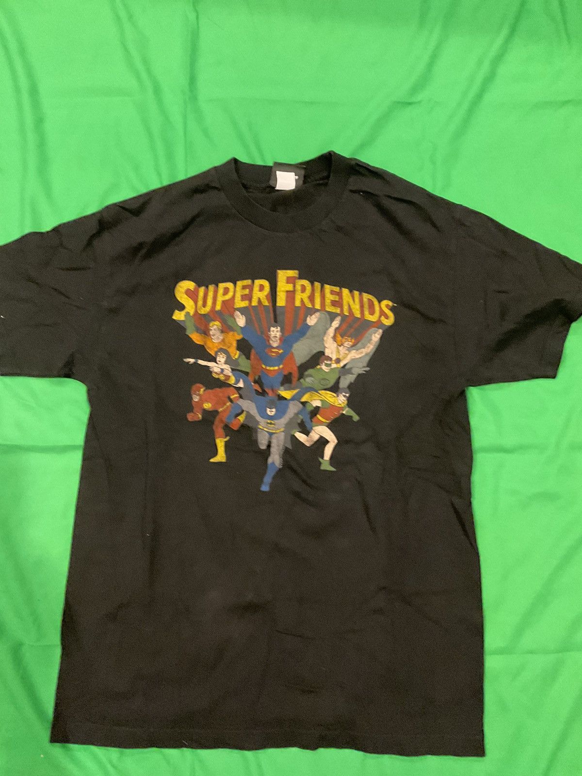 DC Comics × Vintage DC Comics Superman Friends black and multicoloured t-shirt Size US L / EU 52-54 / 3 - 1 Thumbnail