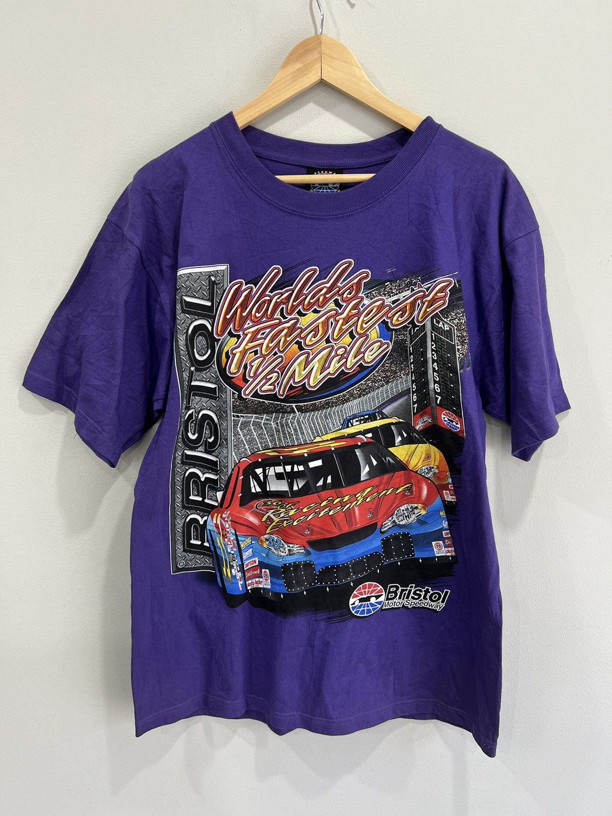 Vintage Vintage Motorsports Racing tee shirt bristol Size US L / EU 52-54 / 3 - 1 Thumbnail