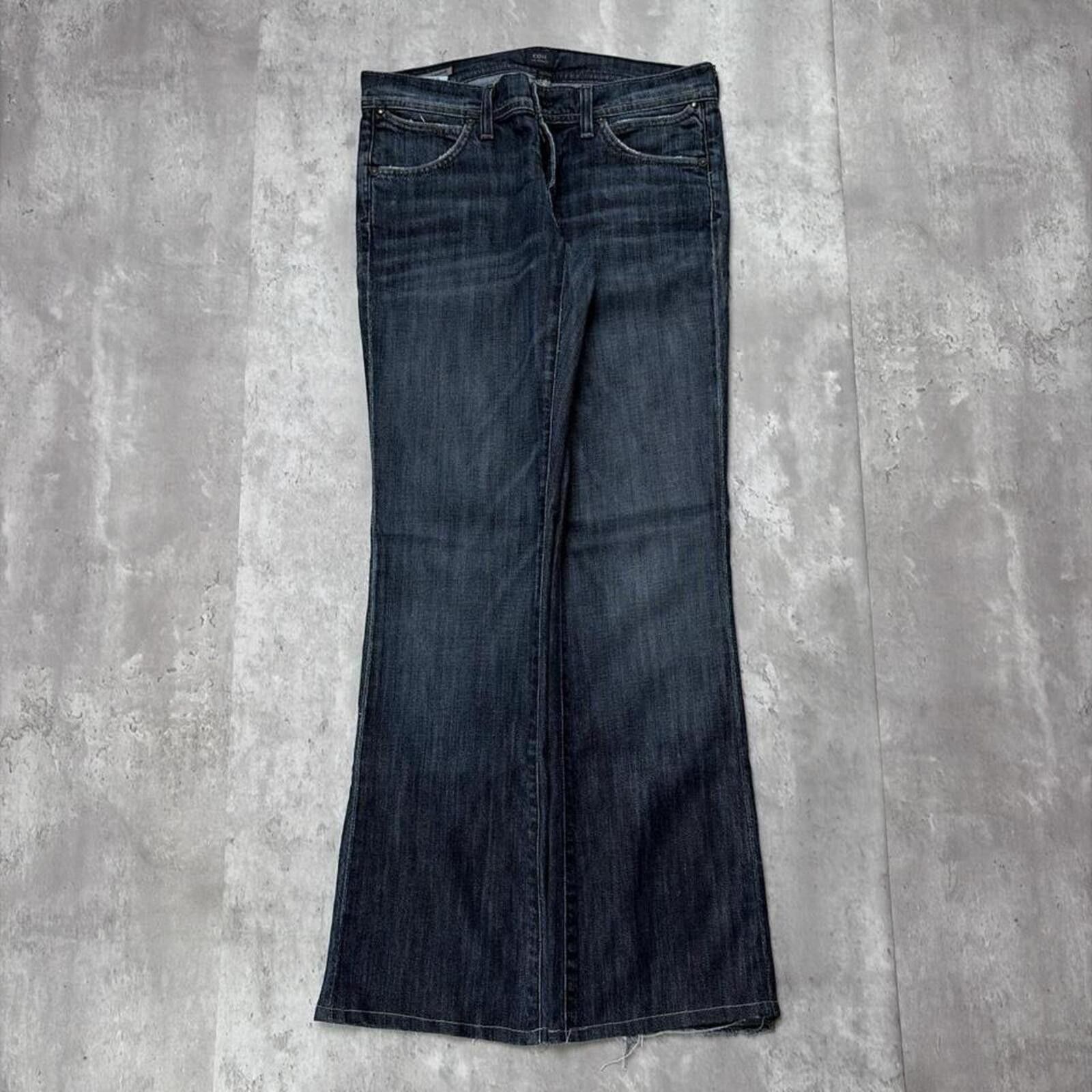 Citizens Of Humanity Y2K Citizens Of Humanity Grunge Gothic Bootcut Denim Jeans Size 27" / US 4 / IT 40 - 4 Thumbnail