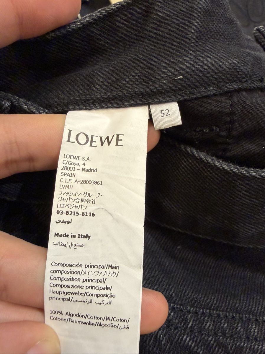 Loewe Loewe Anagram Embroidered Straight Denim Jeans Size US 36 / EU 52 - 4 Thumbnail