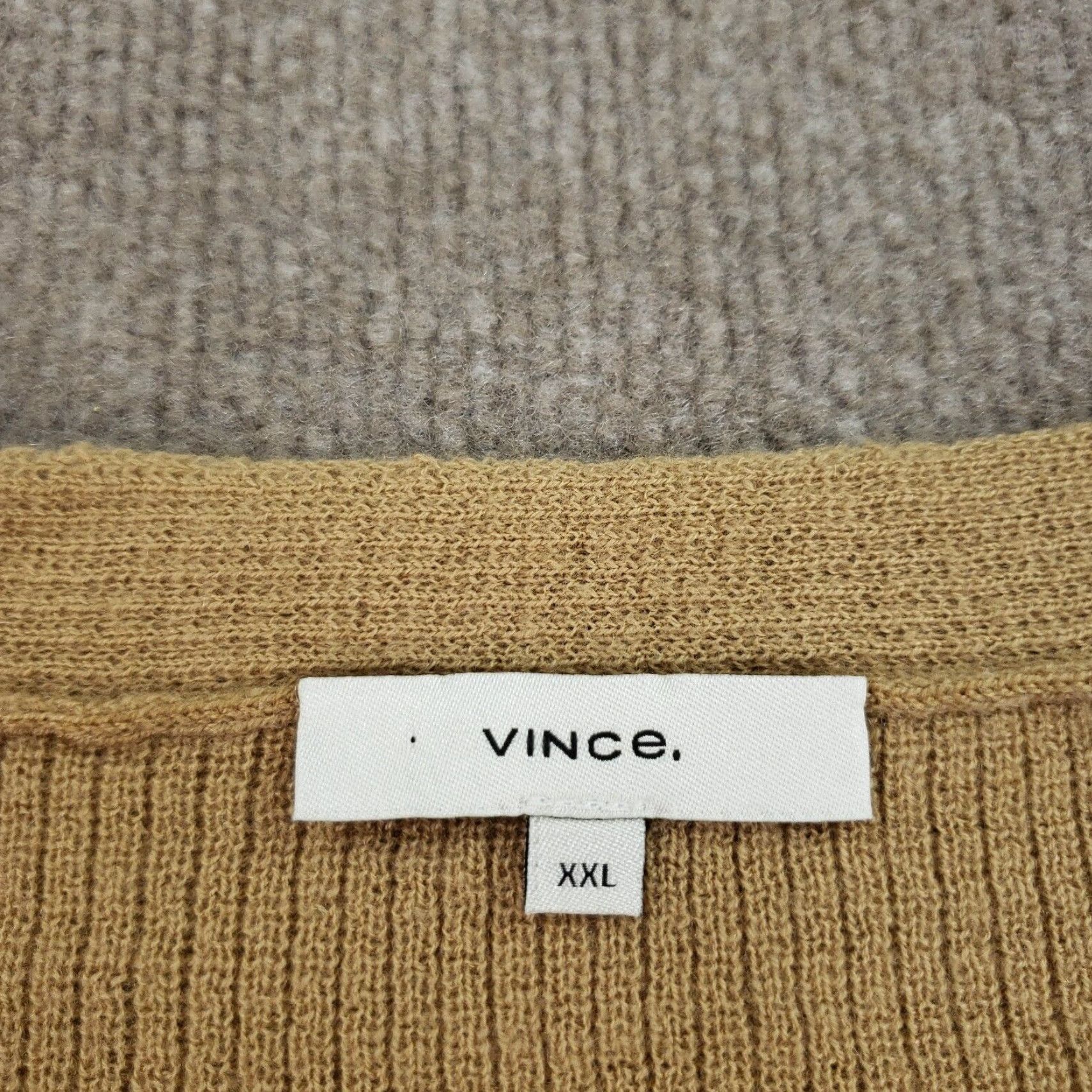 Vince Vince Brown V-Neck Cashmere Sweater Womens 2XL XXL Pullover Lightweight Soft Size XXL / US 16-18 / IT 52-54 - 6 Thumbnail