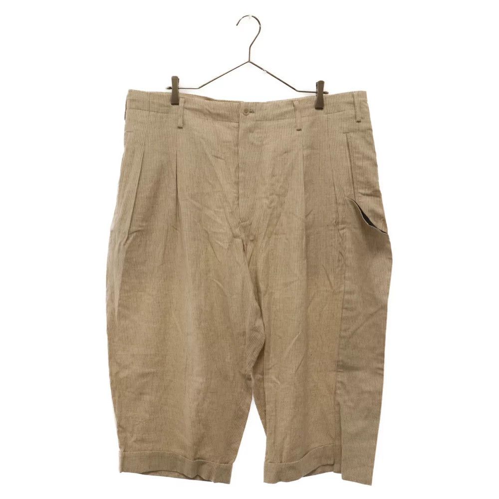 image of Yohji Yamamoto Pour Homme 22Ss Cuffs Pants in Beige, Men's (Size 40)