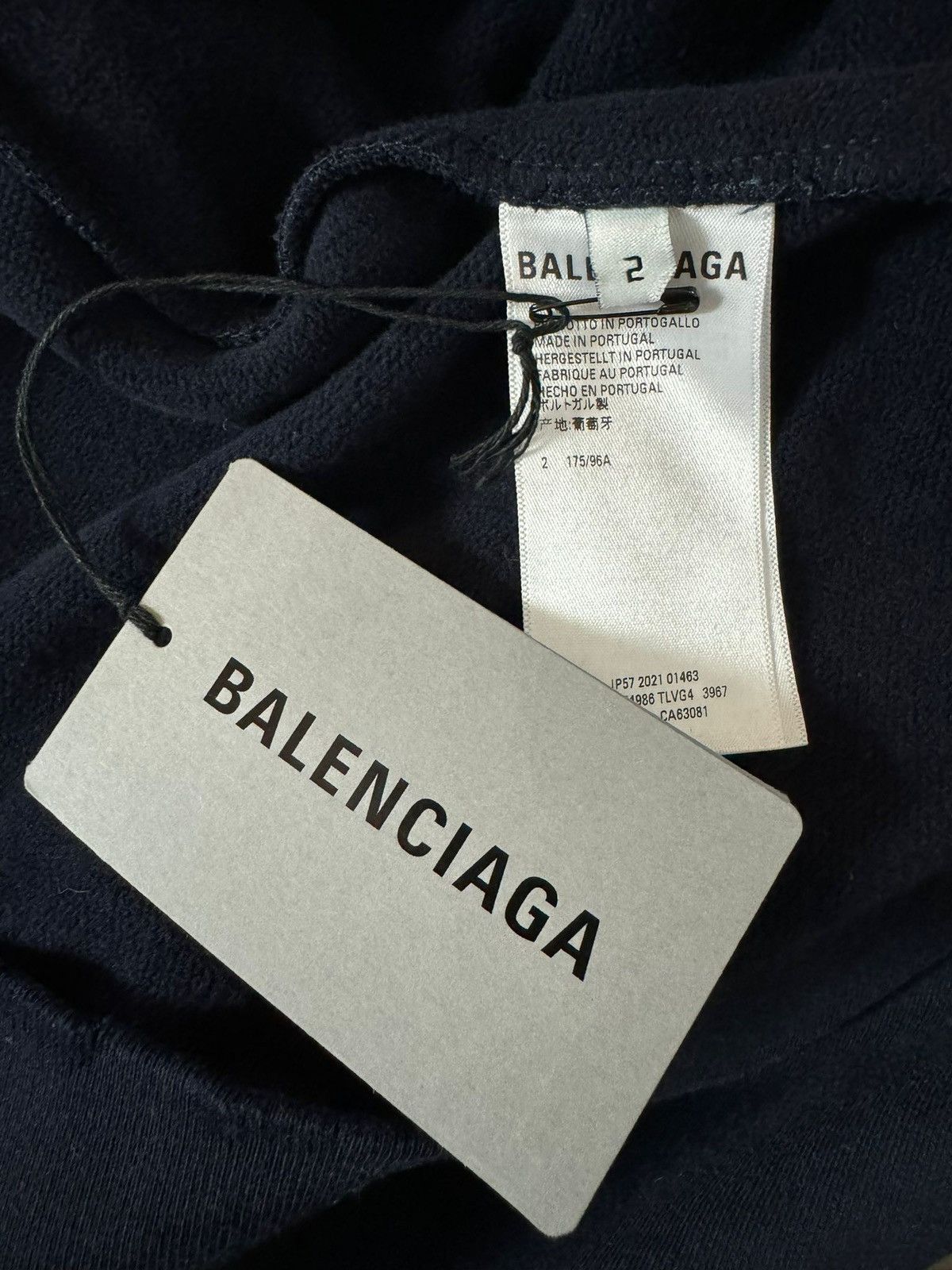 Balenciaga FW21 - NO COMMENT - Heavy Oversize Hoodie Runway Royal Blue Size US L / EU 52-54 / 3 - 17 Thumbnail