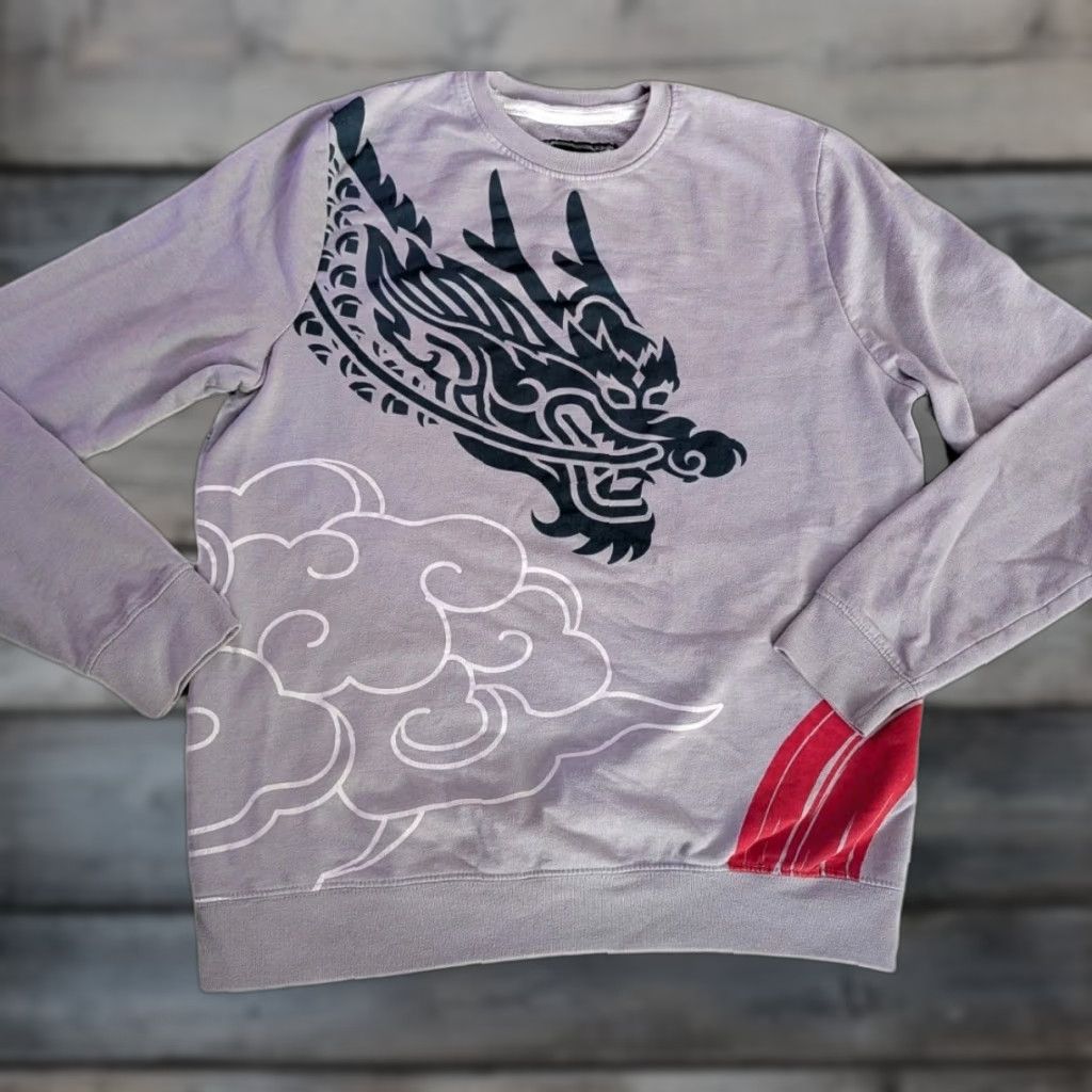 Vintage VINTAGE Blind Rooster Sweatshirt Dragon Wrap Around Crewneck Pullover Adult Size M Size M / US 6-8 / IT 42-44 - 1 Thumbnail