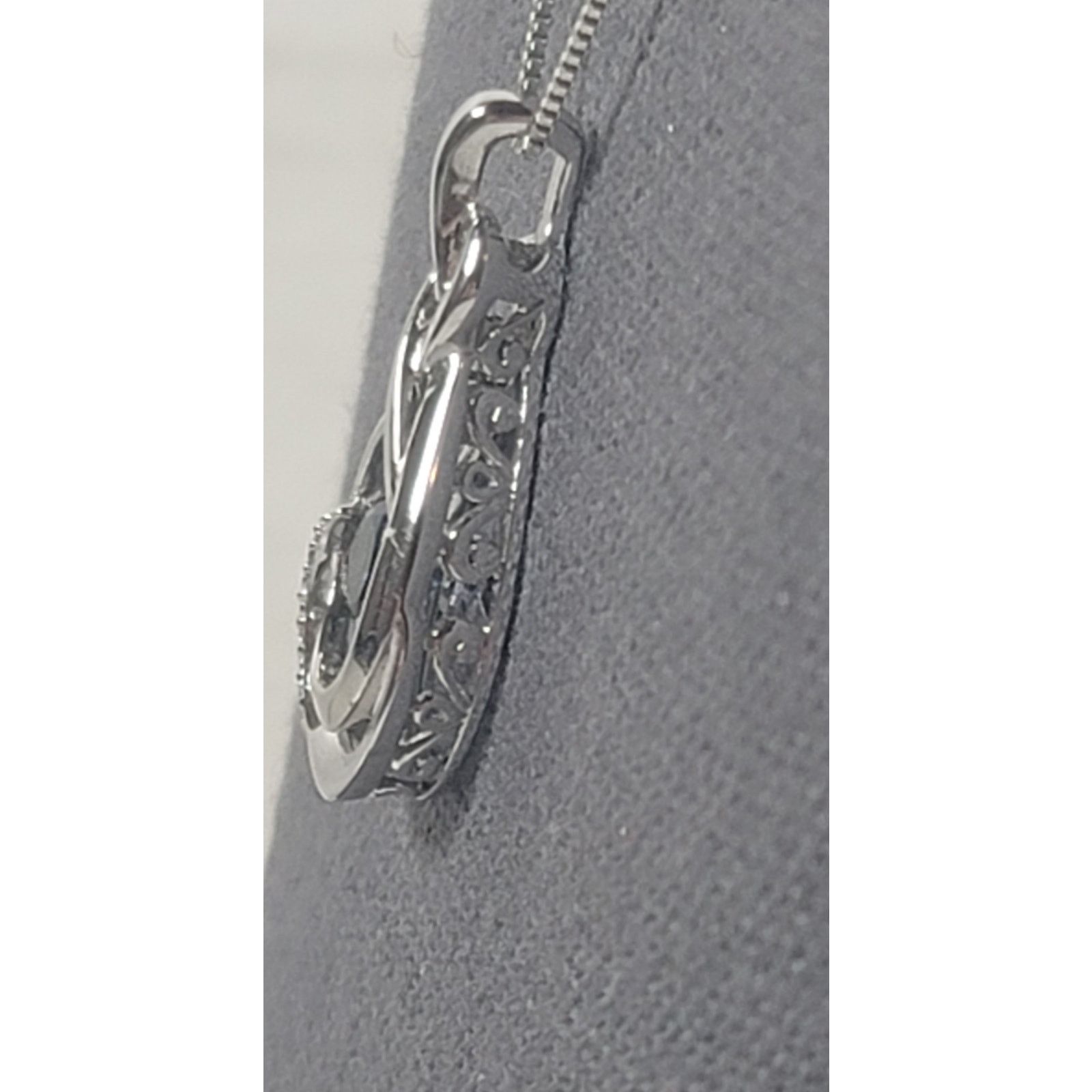 Other Sterling Silver Floating Stone Infinity Closure Necklace Size ONE SIZE - 5 Thumbnail
