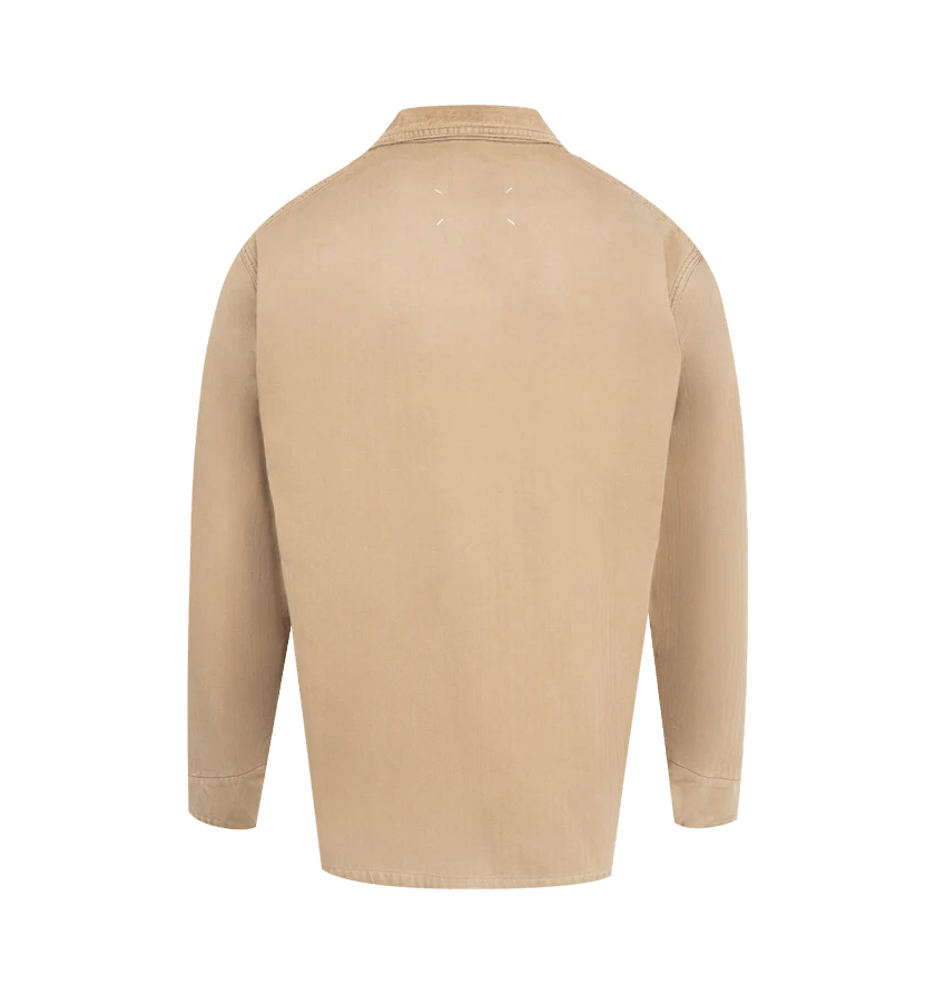Maison Margiela o1h1sh11225 Sports Jacket in Beige Size US M / EU 48-50 / 2 - 2 Thumbnail