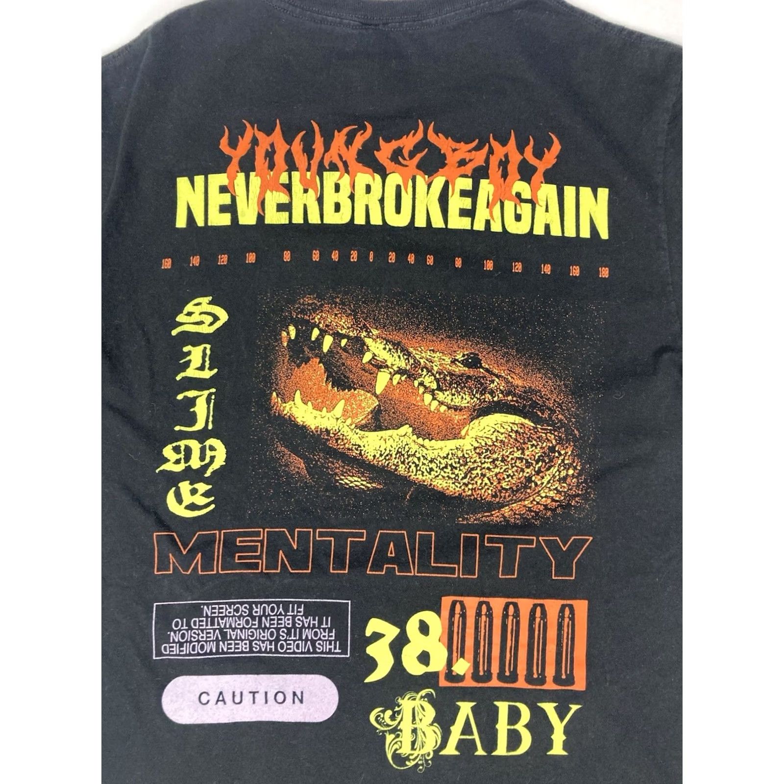 Vintage Never Broke Again Slime Mentality Graphic T-shirt Women Medium Black Music Hip Hop Shirt Size M / US 6-8 / IT 42-44 - 2 Thumbnail
