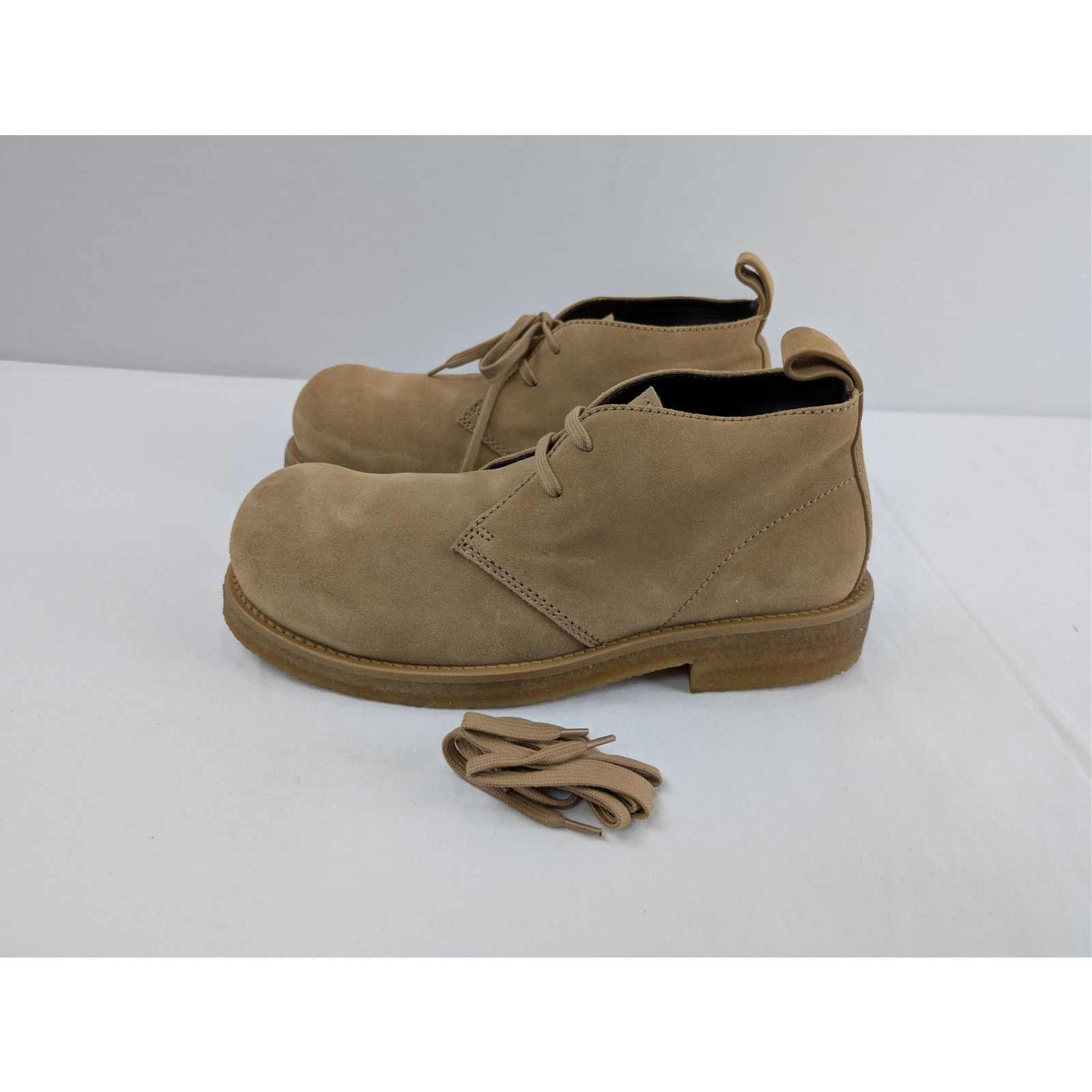 Bottega Veneta o1rshd1 Deep Nubuck Helium Ankle Boot in Camel Size US 12 / EU 45 - 8 Thumbnail