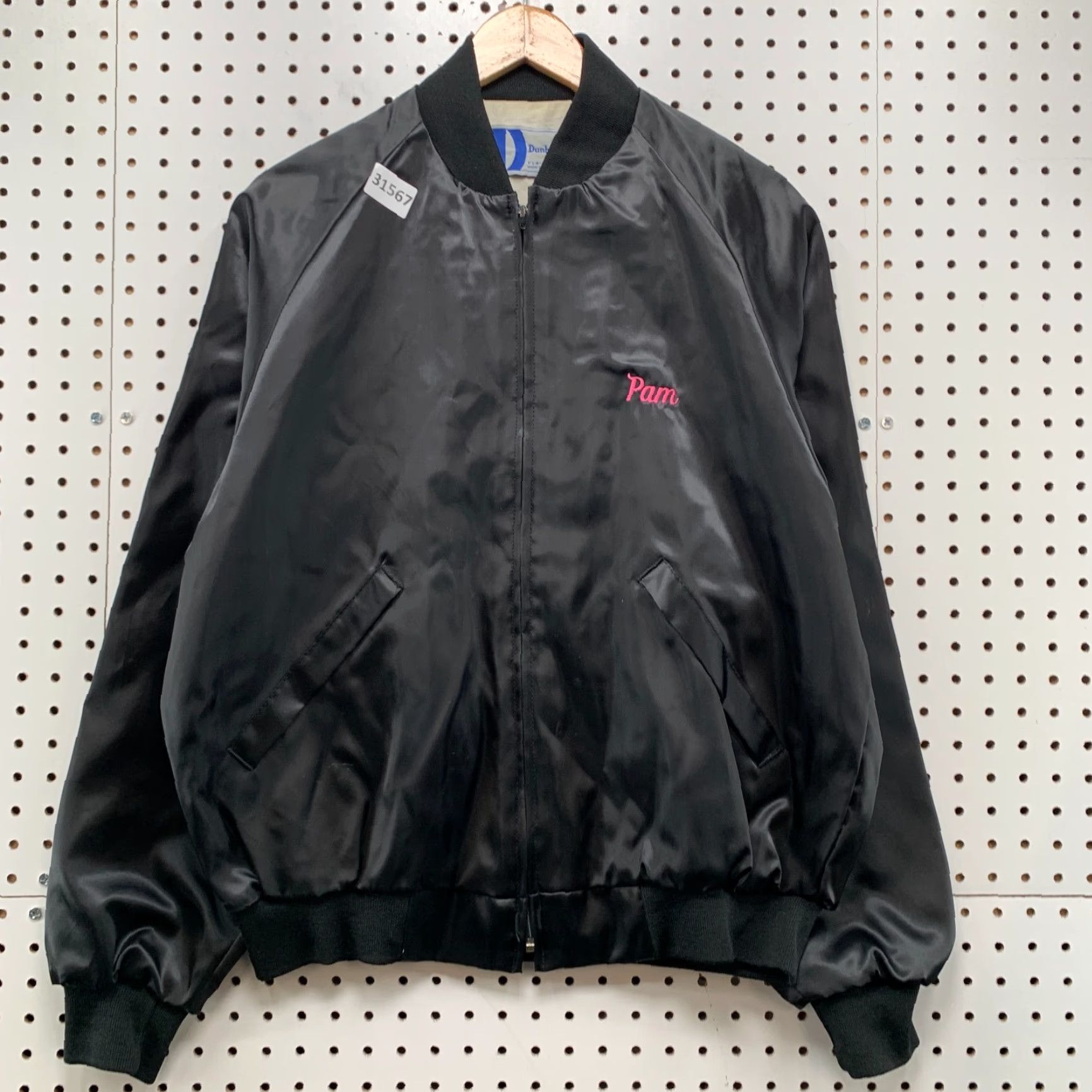 Dunbrooke VINTAGE Dunbrooke Jacket Mens L Black Satin Nylon Bomber USA 80s 90s Size US L / EU 52-54 / 3 - 2 Thumbnail