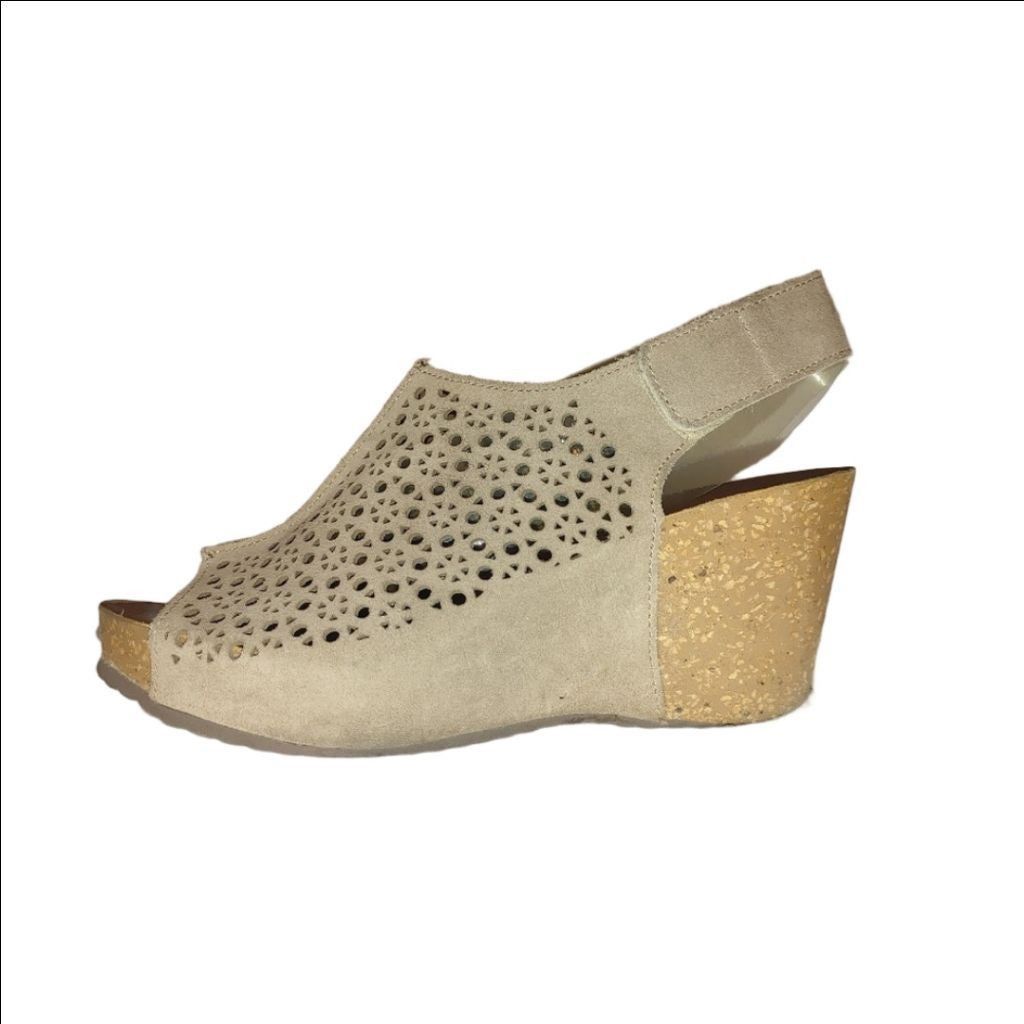 The Unbranded Brand A. Giannetti Cork Wedge Peep Toes Size 40 Size US 9.5 / IT 39.5 - 1 Thumbnail
