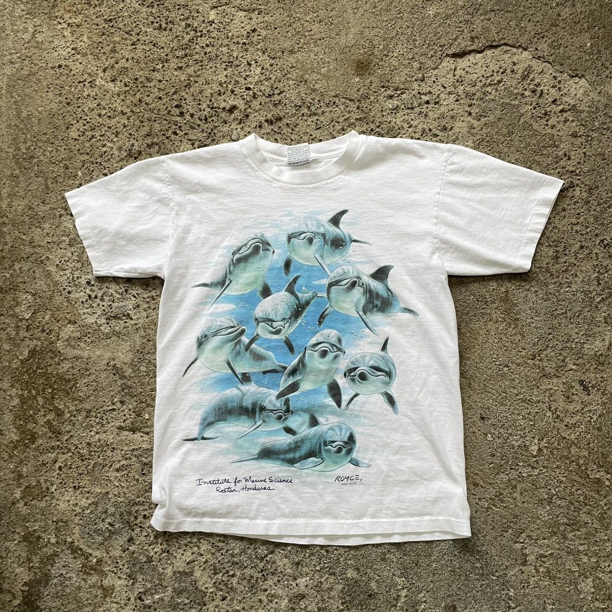Designer × Vintage DOLPHIN SNGLE STICH TEE 🐬 Size US M / EU 48-50 / 2 - 1 Thumbnail
