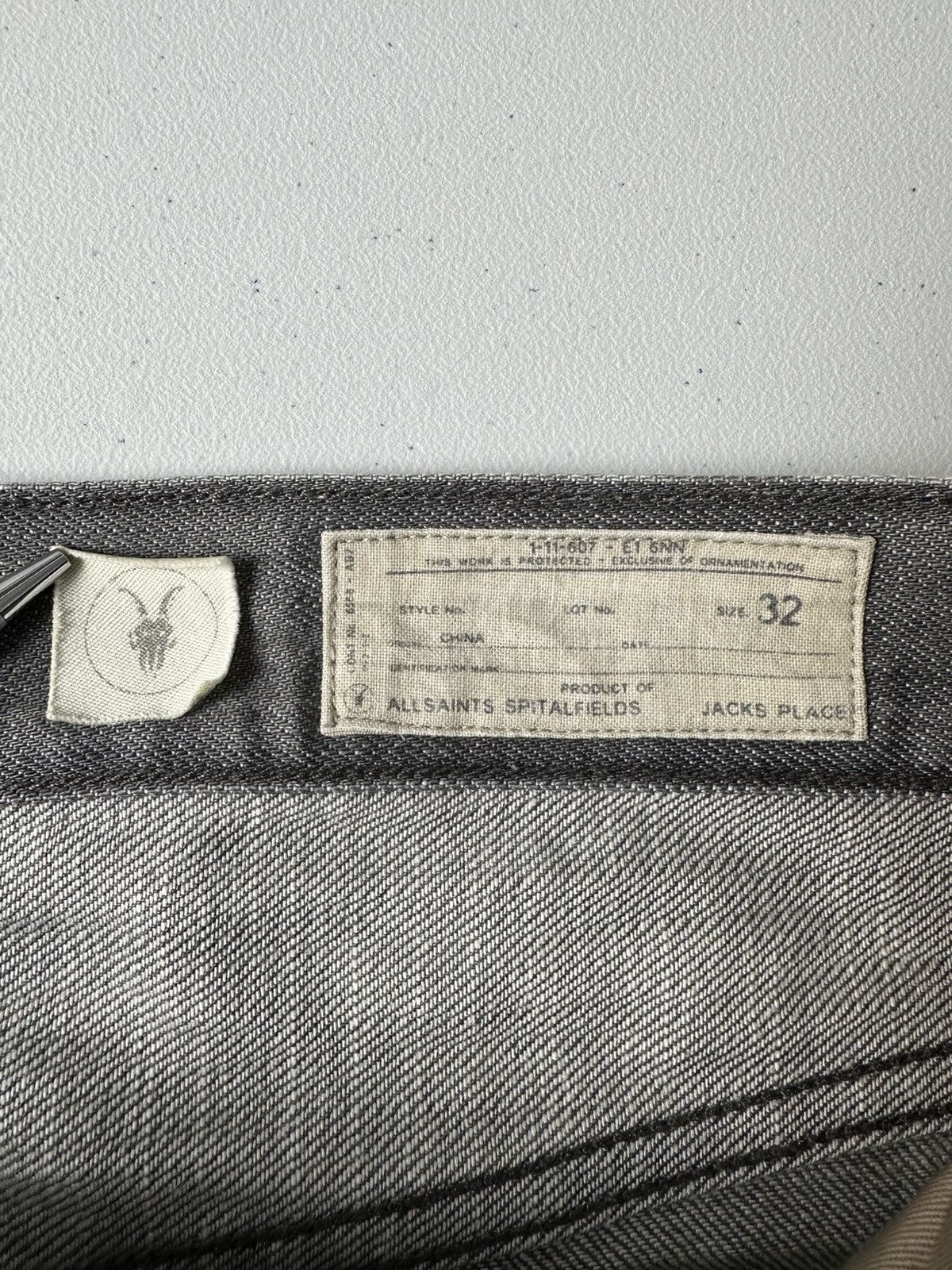 Allsaints AllSaints Nflag Iggy Avant Garde Distressed Denim Jeans Size US 32 / EU 48 - 9 Thumbnail