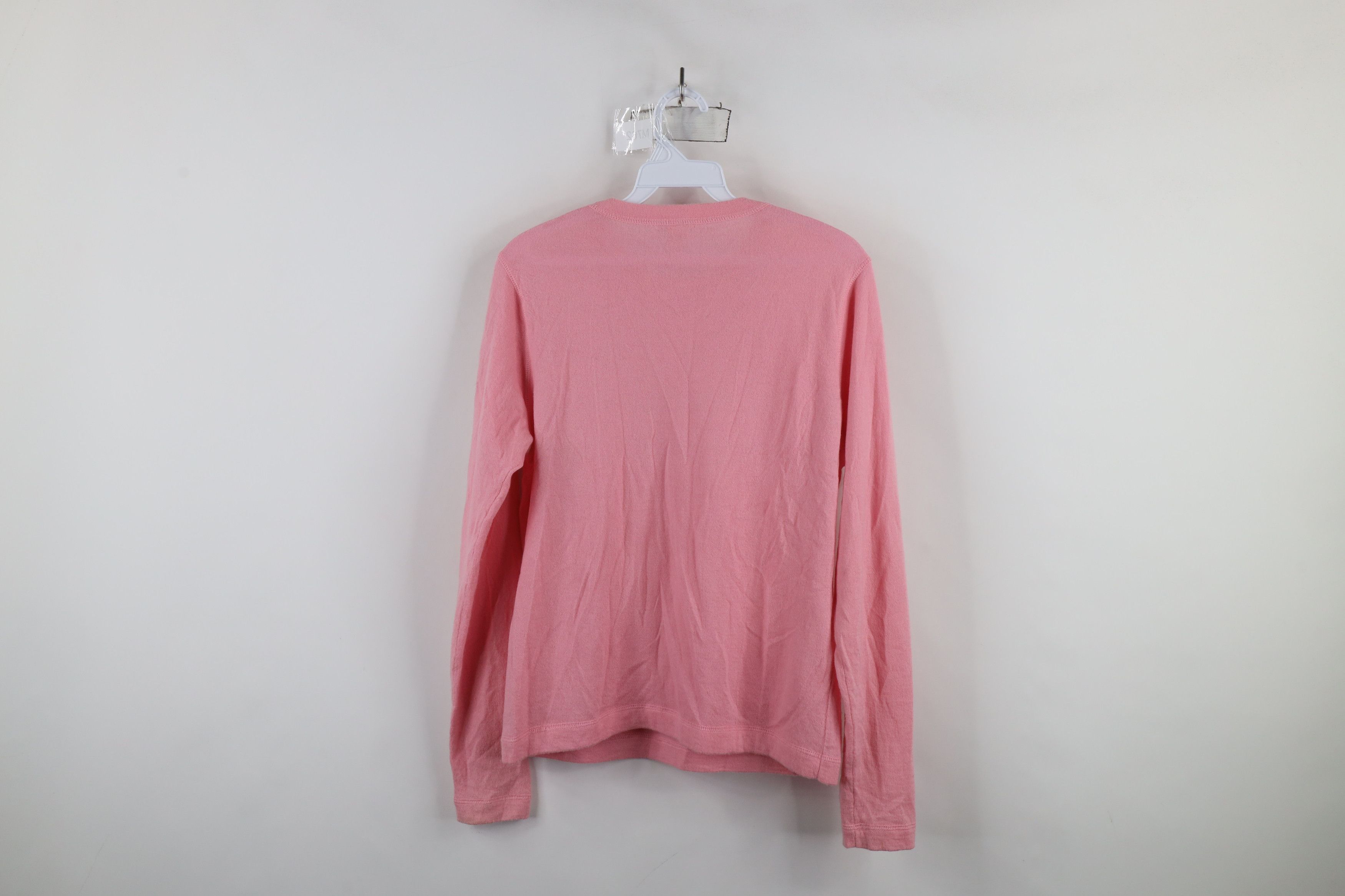 Vintage Vintage 90s Streetwear Blank Soft Cashmere Knit Sweater Pink Size L / US 10 / IT 46 - 9 Thumbnail