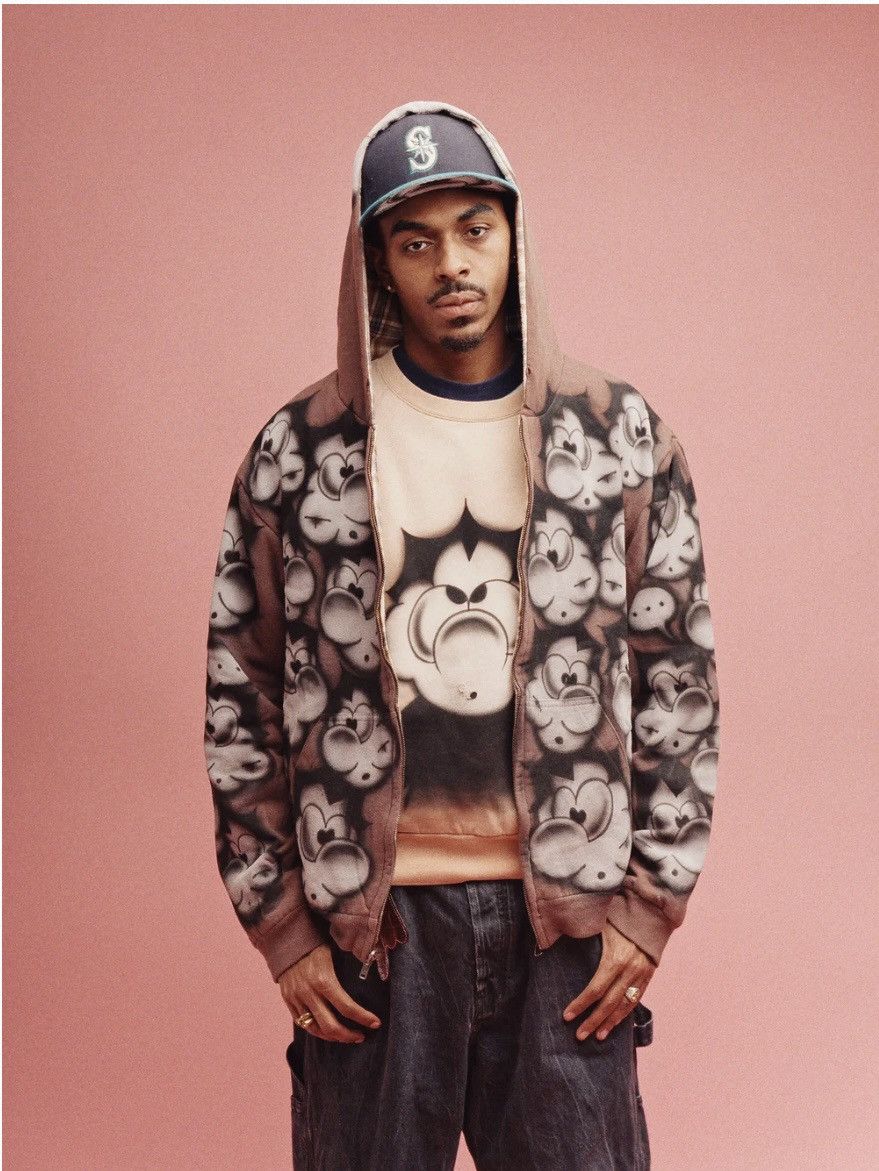 Atticus Settings Atticus XL “Conjoined” All-Over Brown Zip Hoodie Size US XL / EU 56 / 4 - 2 Thumbnail