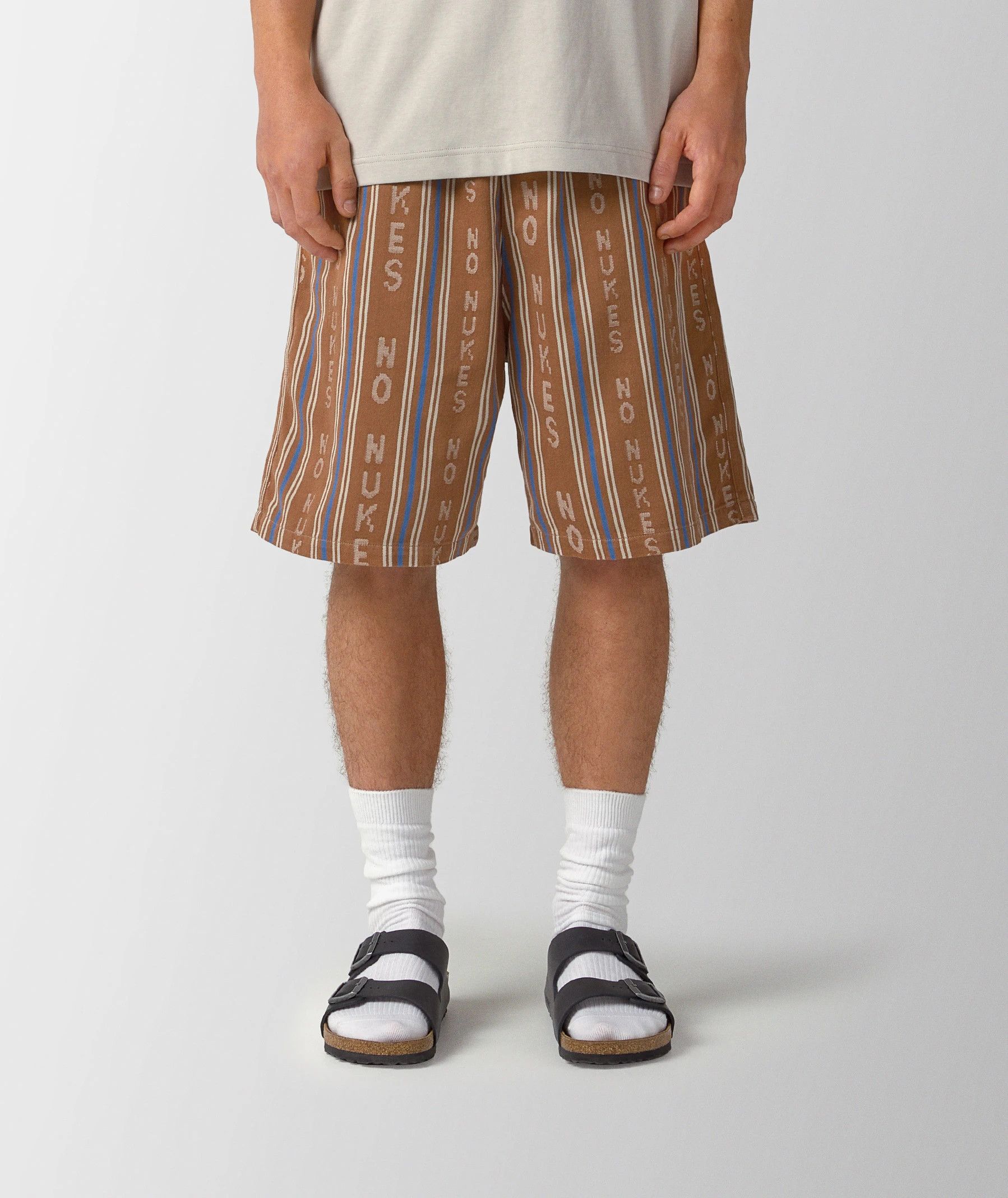 Kapital [2] HOPE Striped Easy Shorts in Brown Size US 30 / EU 46 - 14 Thumbnail