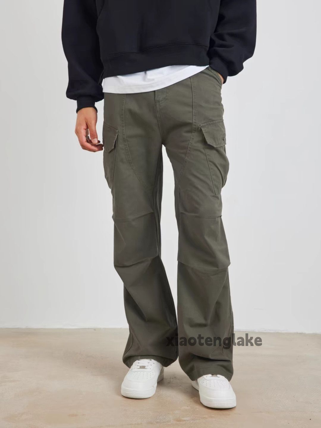 Designer × Japanese Brand × Vintage washed faded utility military patchwork cargo pants Size US 28 / EU 44 - 2 Thumbnail